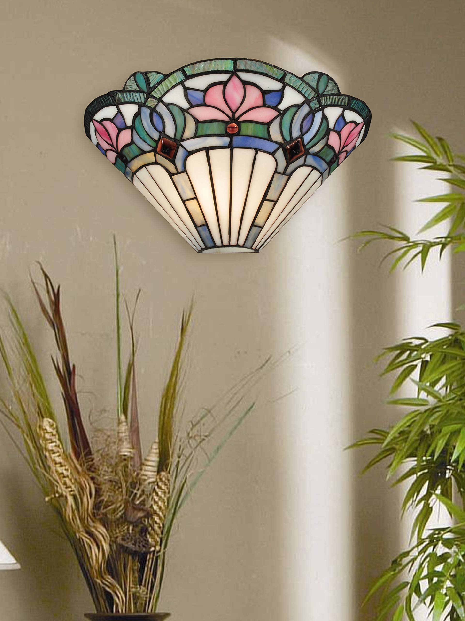 Dale Tiffany Windham Multicolor Metal Wall Sconce - Elegant Home Lighting Decor