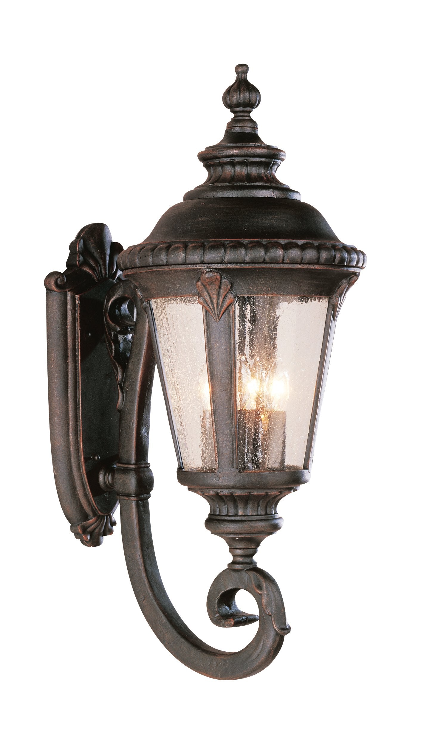 Bel Air Lighting Traditional Bronze Four Wall Lantern Outdoor Post Light