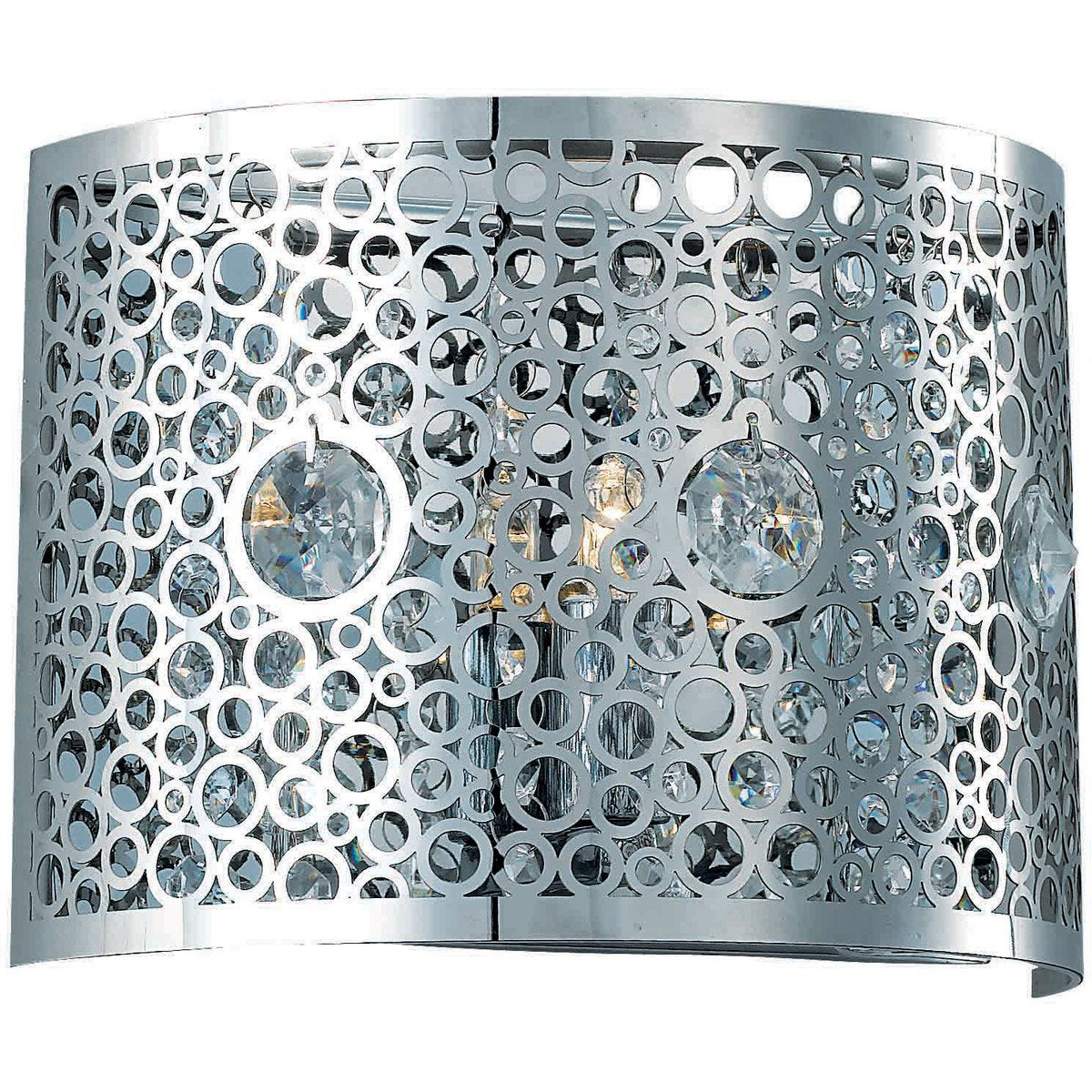 Soho 1 light Chrome Wall Sconce Clear Royal Cut Crystal