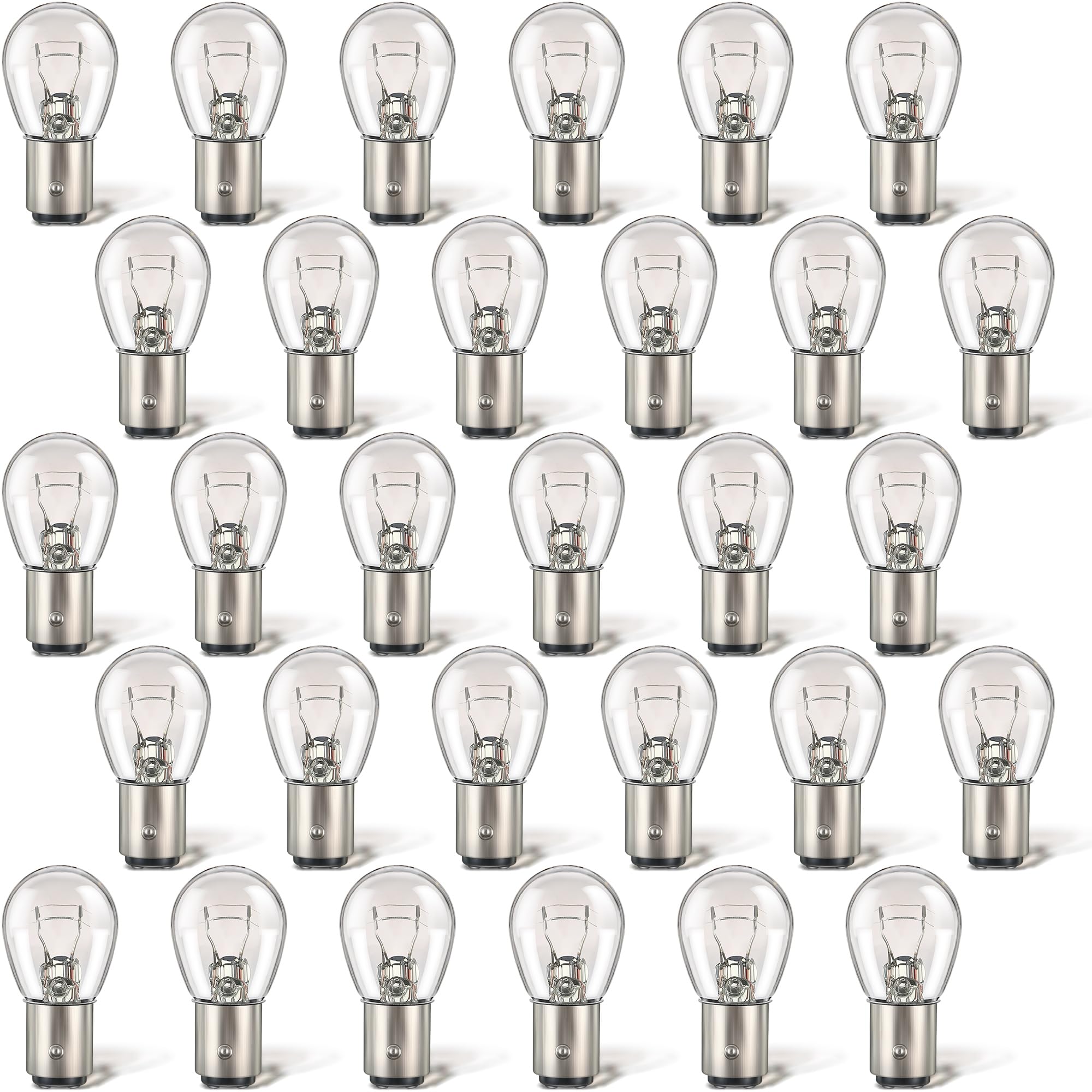 Meonum 30 Pack 1157 Bulbs - 12V 21W/5W Tail Turn Signal Brake Light Replacement - Model XU-Meonum-1166