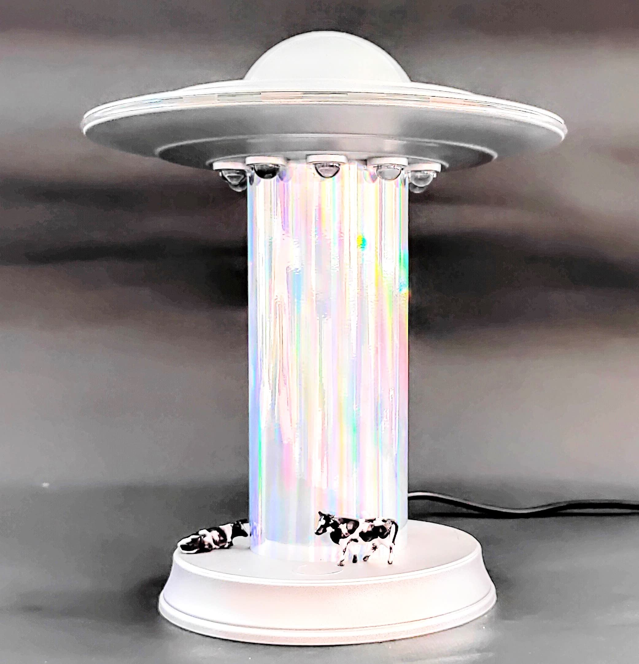 WAN TAI UFO Lamp - Galaxy II, Silver Touch LED Night Light for Living Room & Bedroom, Alien Decoration, Area 51 Inspired
