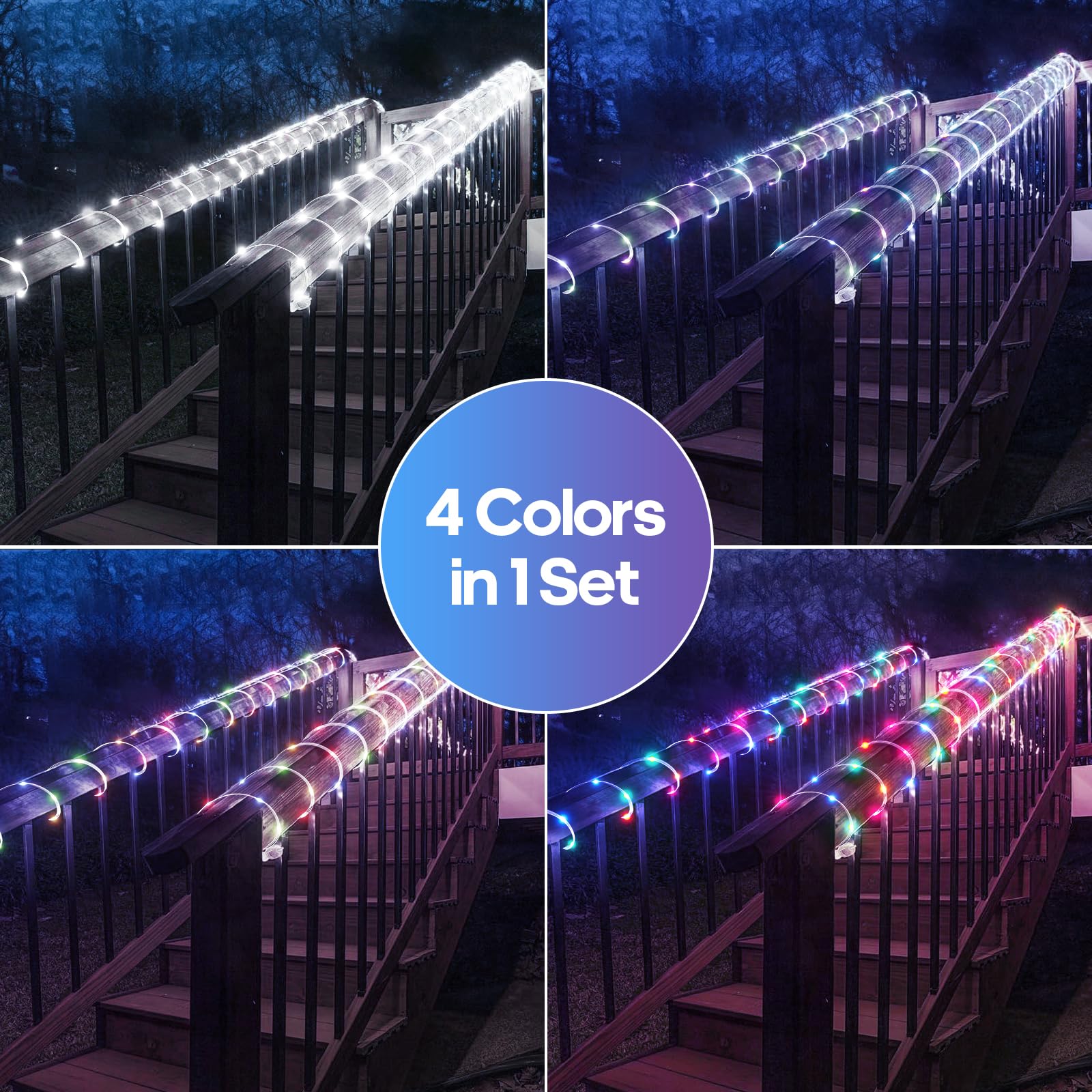 Soiarllt Outdoor Christmas Lights, 206Ft 600Led Color Changing String Lights, Waterproof, 11 Modes, Timing, For Backyard, Garden