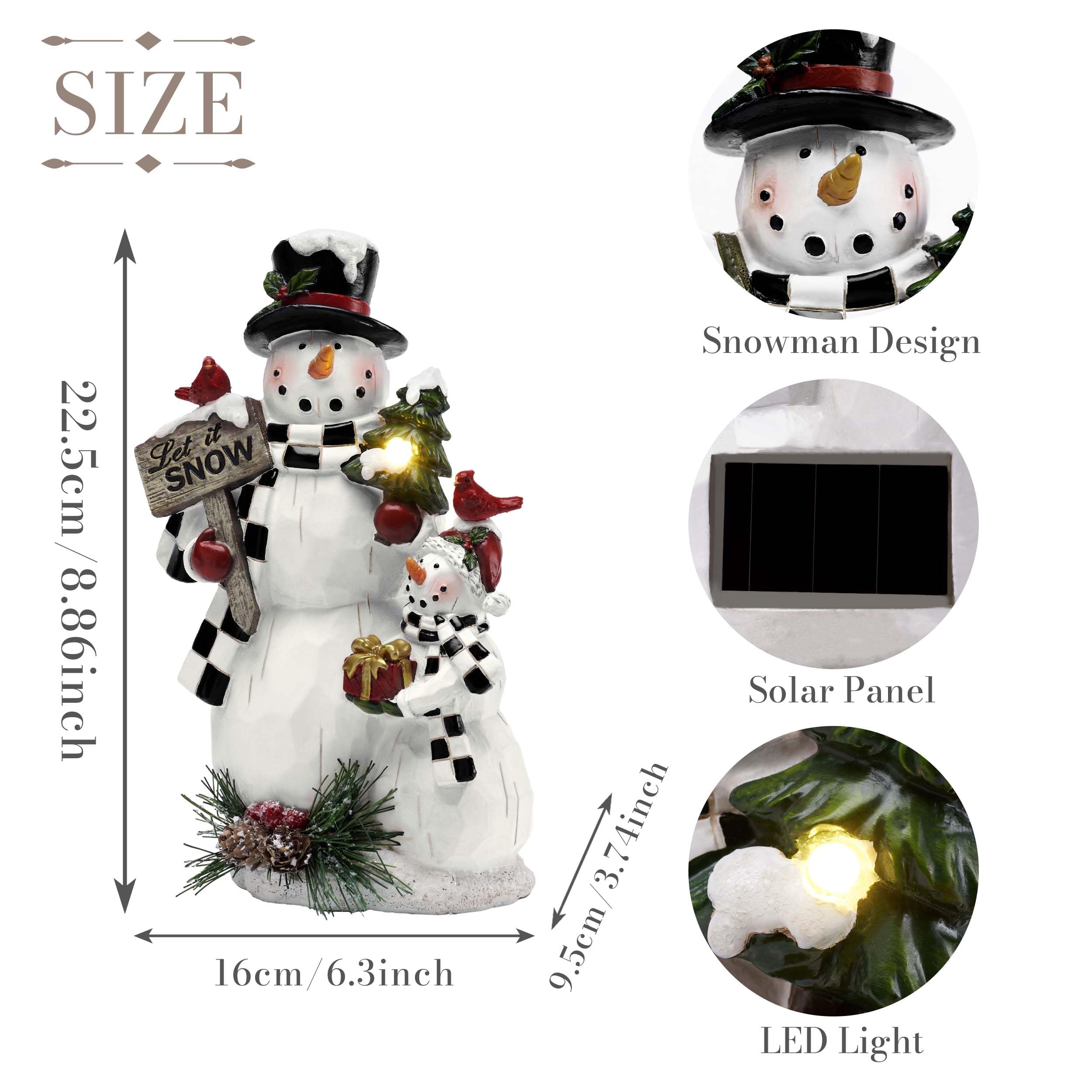 Teresa'S Collections Outdoor Valentines Decorations For Garden Decor, Snowman Decorations With Solar Festive Lights Outdoor, Per