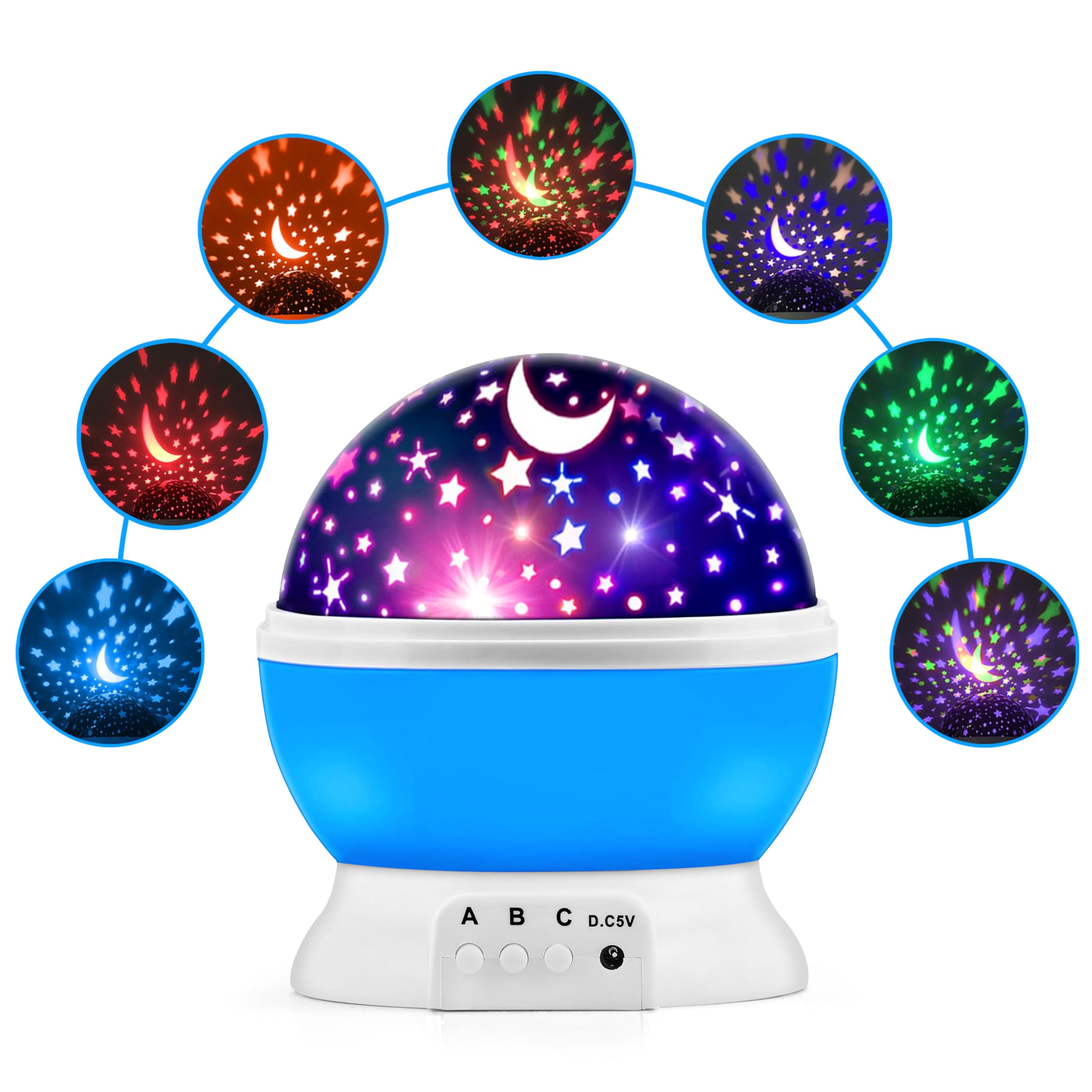 Gesto Star Master Projector with USB Wire Colorful Romantic LED Star Master Sky Night Projector & Bed Light Lamp. LED Light Proj