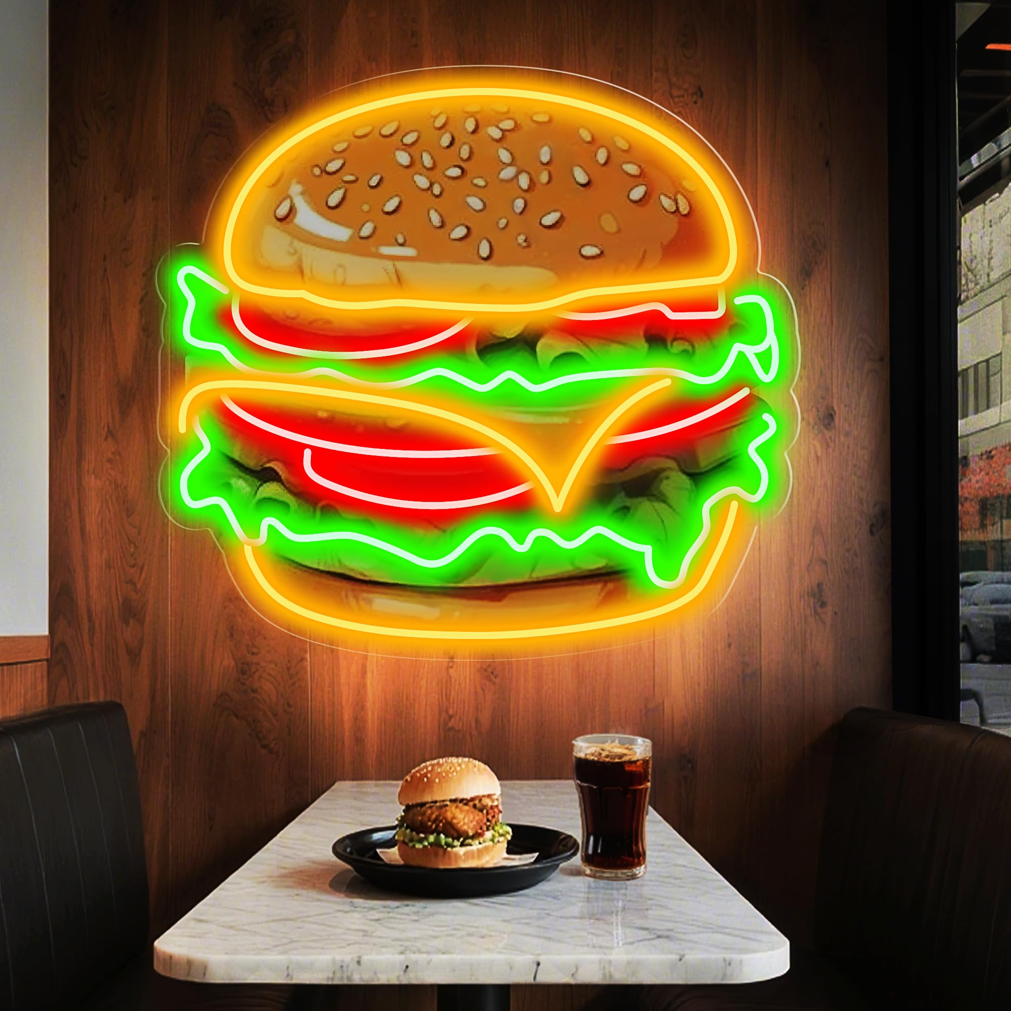 Wakklia Custom LED Logo Neon Sign, UV Printed, 25x25 inches, Silicone & Acrylic, Logo Neon