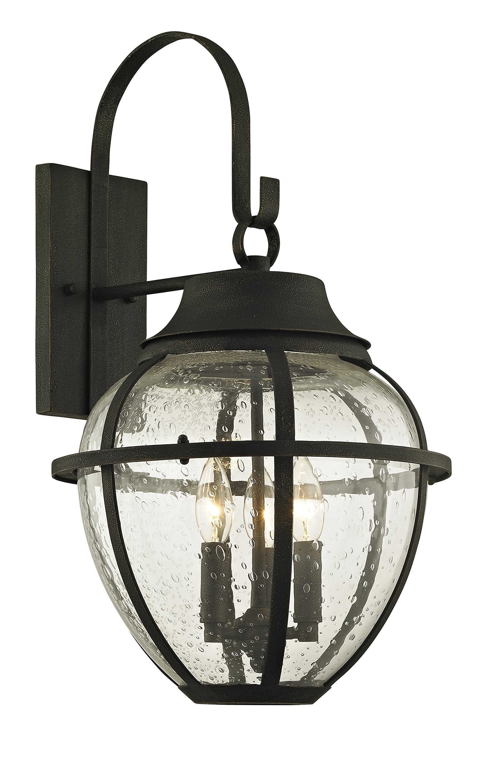 Troy Lighting B6452 Bunker Hill Three Light Wall Lantern, Vintage Bronze