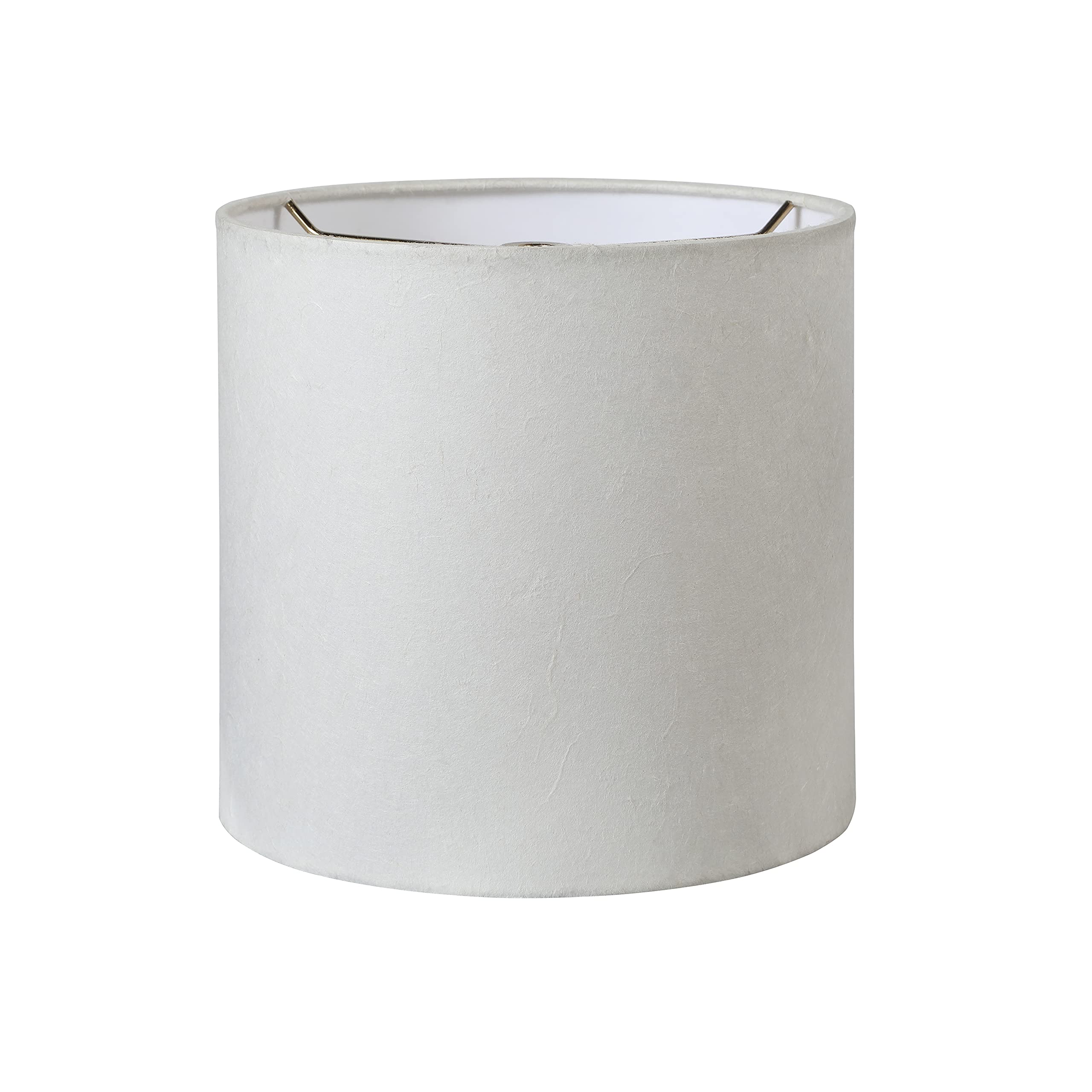 Aspen Creative Drum Lamp Shade 8in x 8in x 8in Linen White Model 31241A
