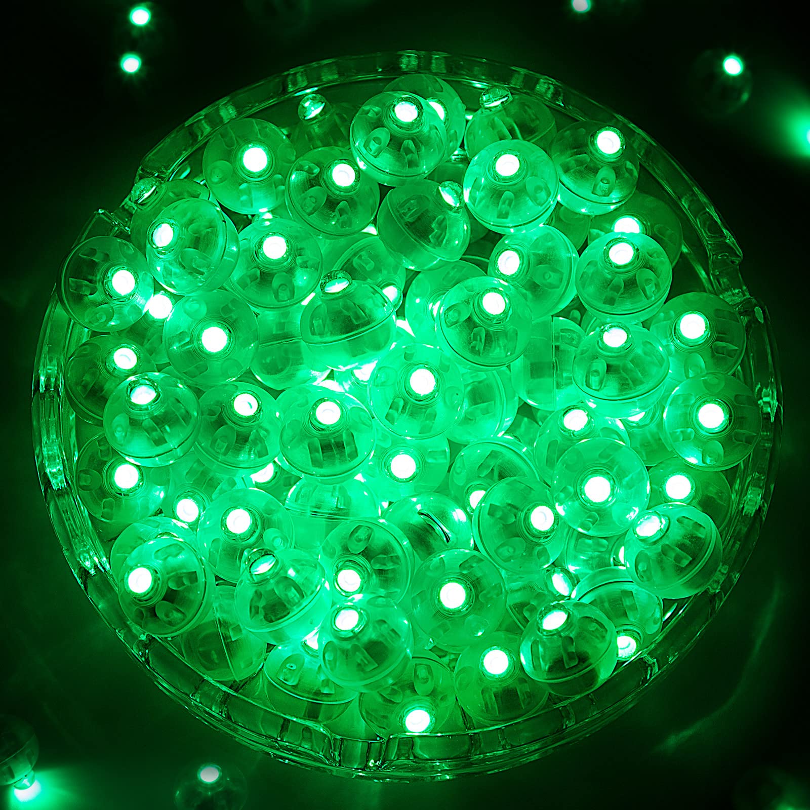 ZGWJ 100PCs Mini Led Lights for Paper Lantern, Led Balloons Light up Balloons for Neon Party Lights Easter Eggs Christmas Hallow