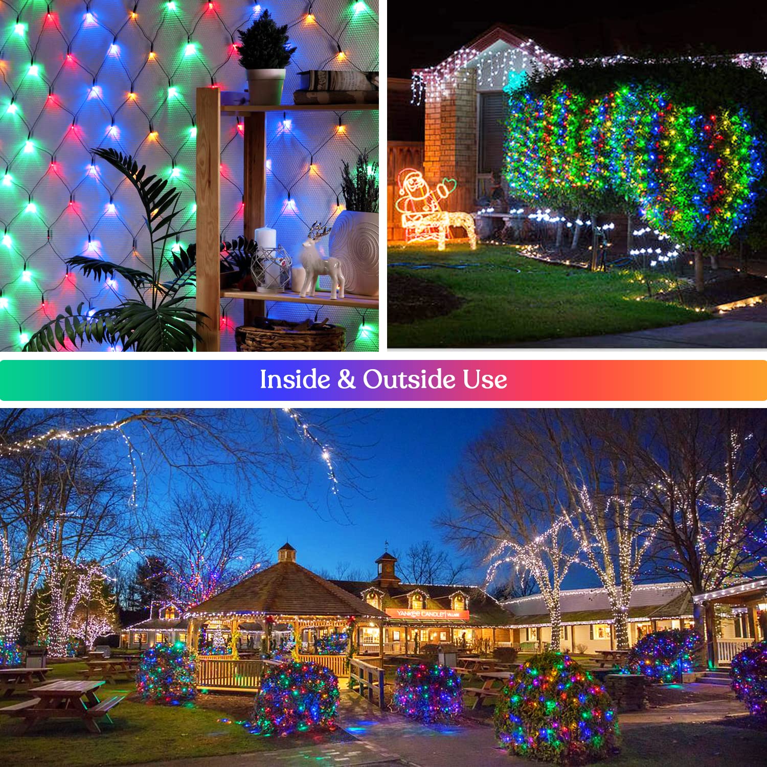 Jmexsuss 320 Led Solar Net Lights, 9.8Ft X 6.6Ft, Waterproof Multicolor Outdoor Decoration With Remote For Bushes And Trees