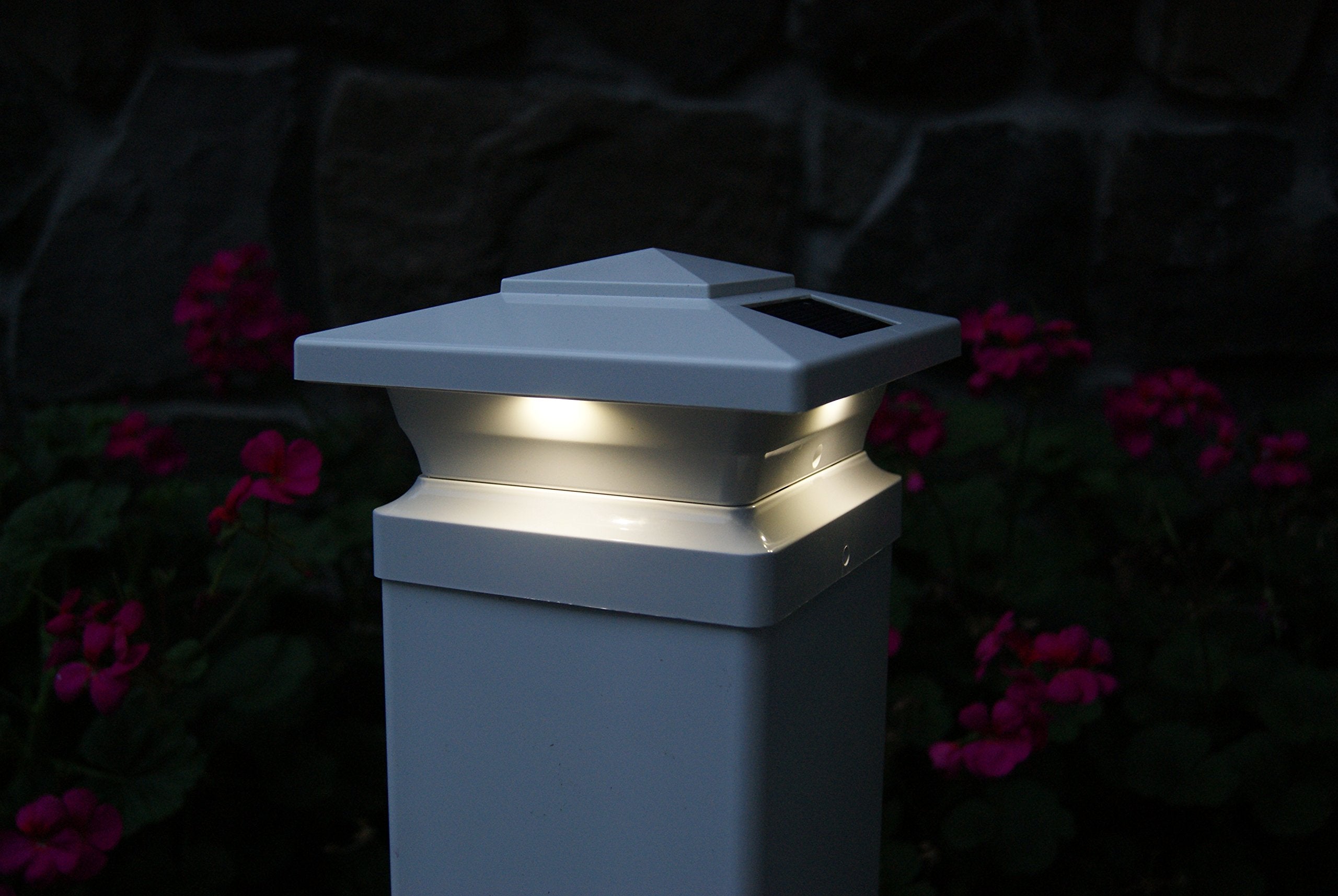 Cc Outdoor Living Set Of 2 White Post Cap Adapters For 5X5 Fence Post