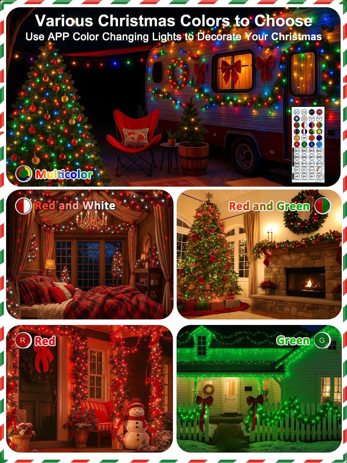Smart Color Changing Christmas Lights With Remote & App Control  198Ft 600 Led Rgb String Lights With Timer  Music Sync Multiple Modes Twinkle Christmas Tree Light Waterproof Indoor Outdoor Xmas Decor
