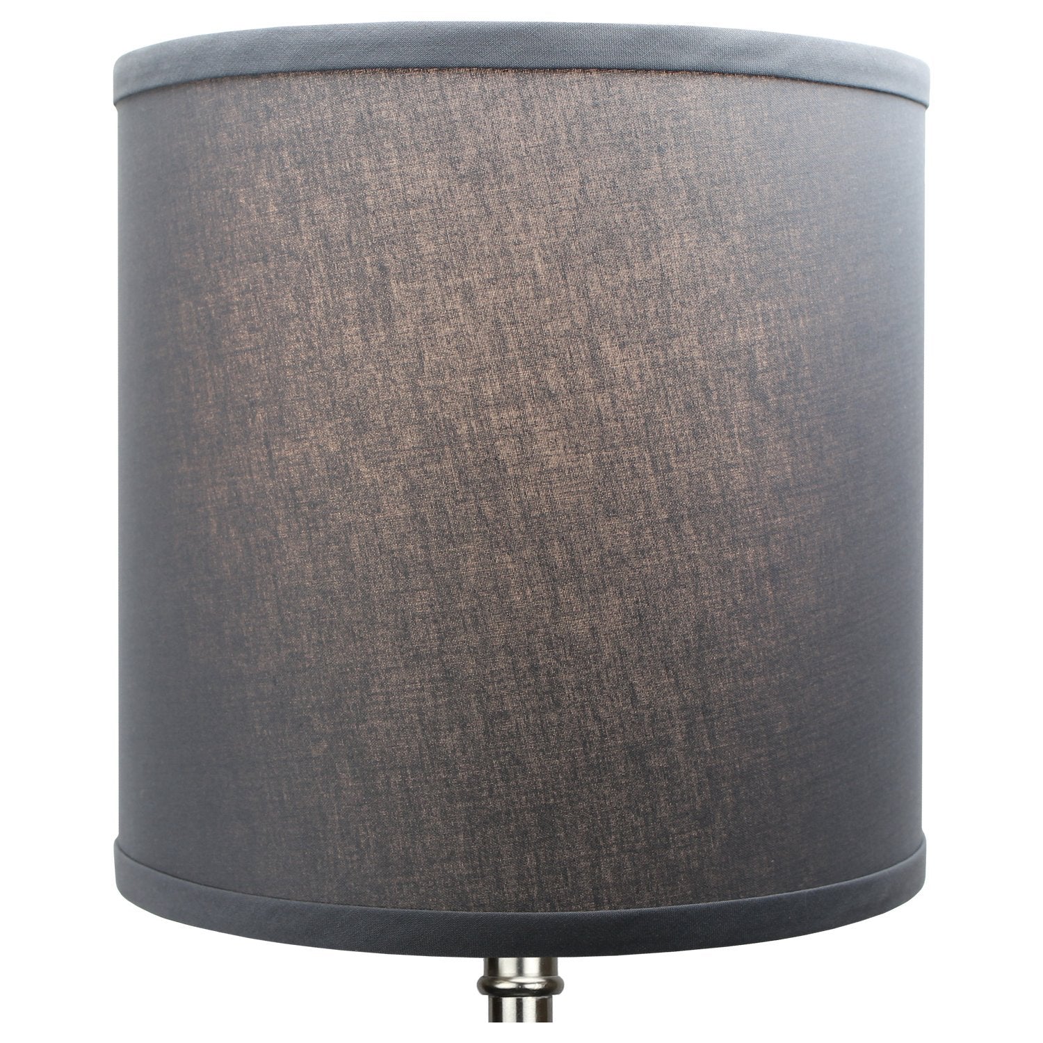 Fenchelshades.Com 10'' Top Diameter X 10'' Bottom Diameter 10'' Height Fabric Drum Lampshade Spider Attachment (Linen Graphite)