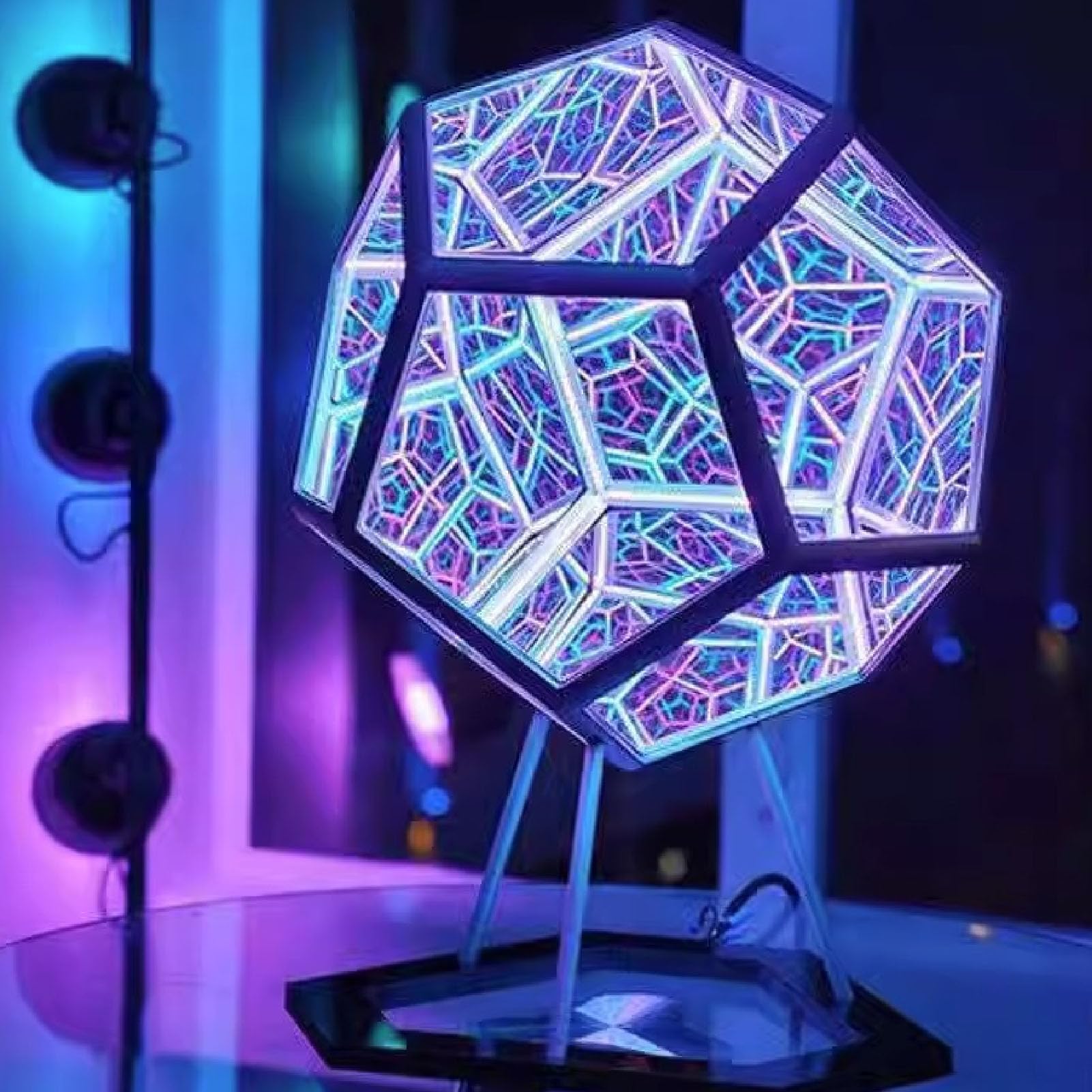 Acogedor Dodecahedron Light, Usb 3D Cube Light, Led Desk Table Lamp Light Gaming Light, Ambient Night For Home Decoration