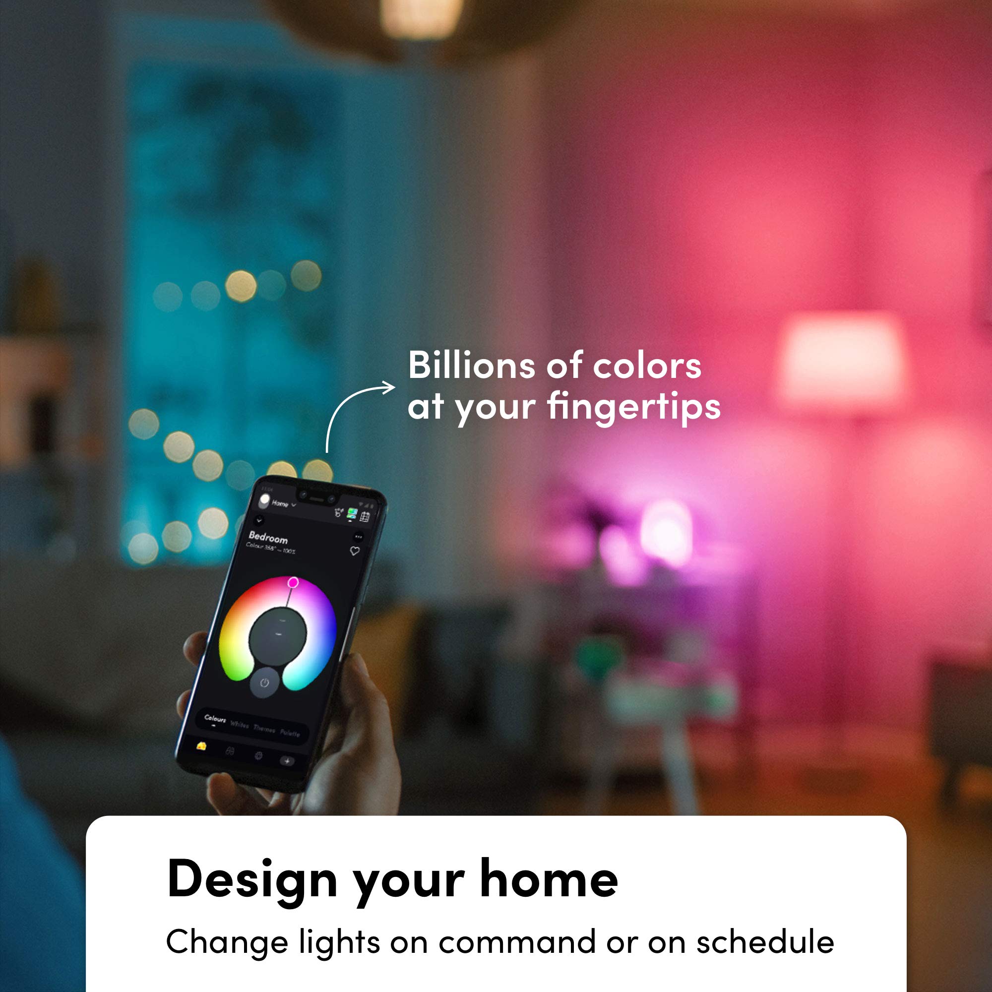 LIFX Color A19 Smart LED Light Bulb, 800 Lumens, Wi-Fi, Works with Alexa & Google, 1 Count, Plastic, Model L3A19LC08E26