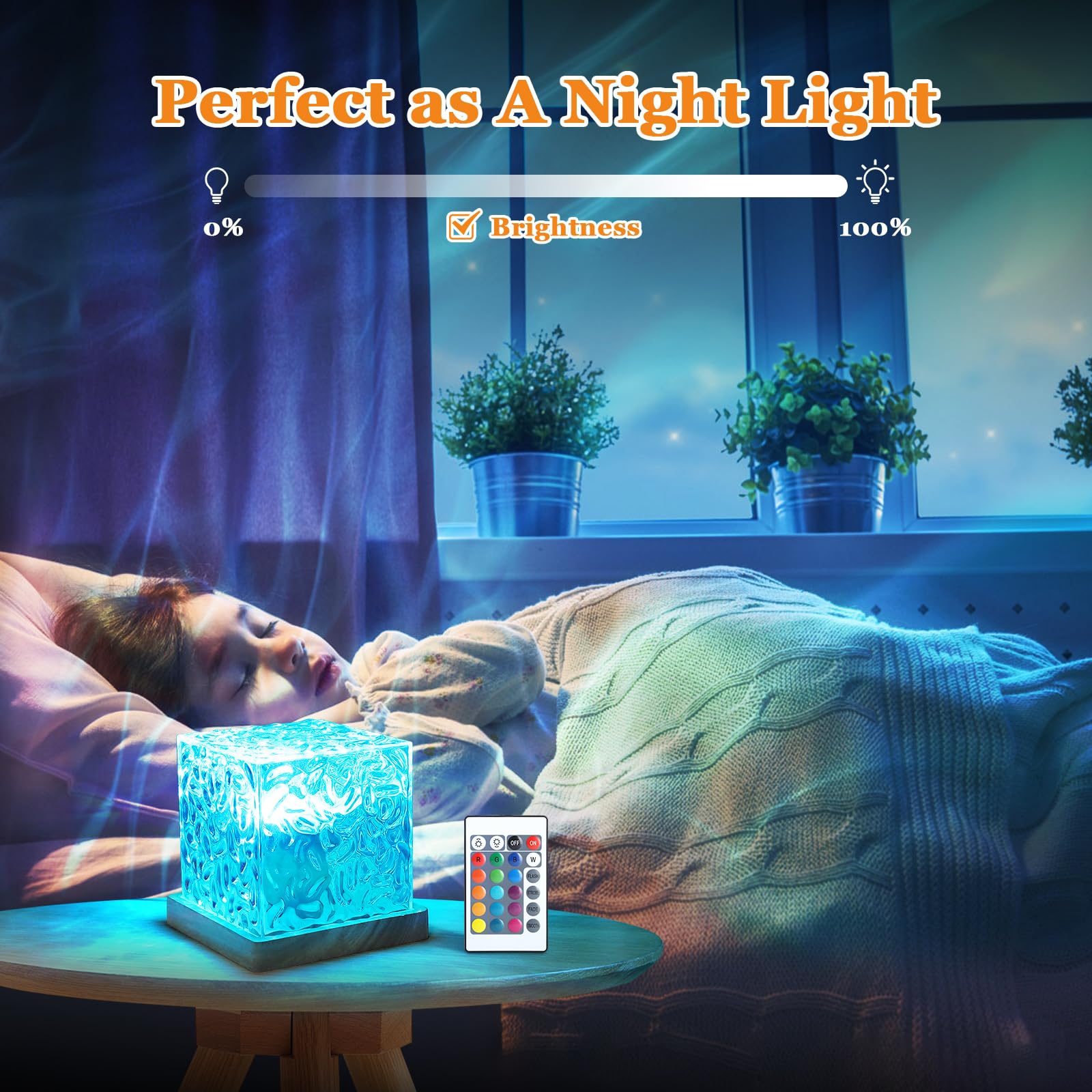 Itefdtutne 2 Pack Northern Llights Ocean Wave Projector,16 Colors Gradual Rotating Flame Water Lamp,Wave Night Light With Remote