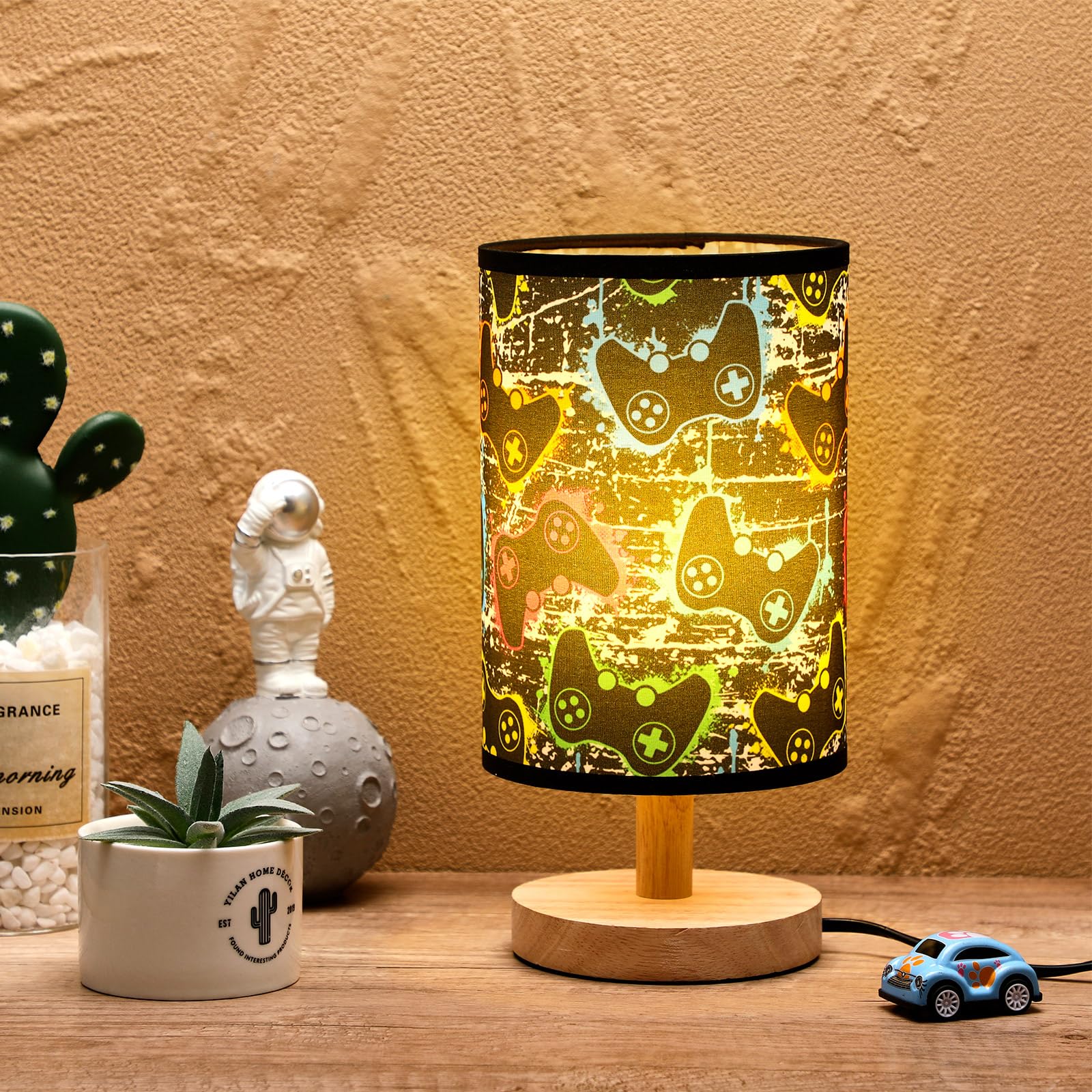 Glooglitter Video Game Table Lamp For Christmas Gifts 3 Colors Dimmable Lights 9.72 X 5.12 Inch Night Light Bedside Lamps Decoration For Bedroom Desk Birthday Gifts For Home Decor