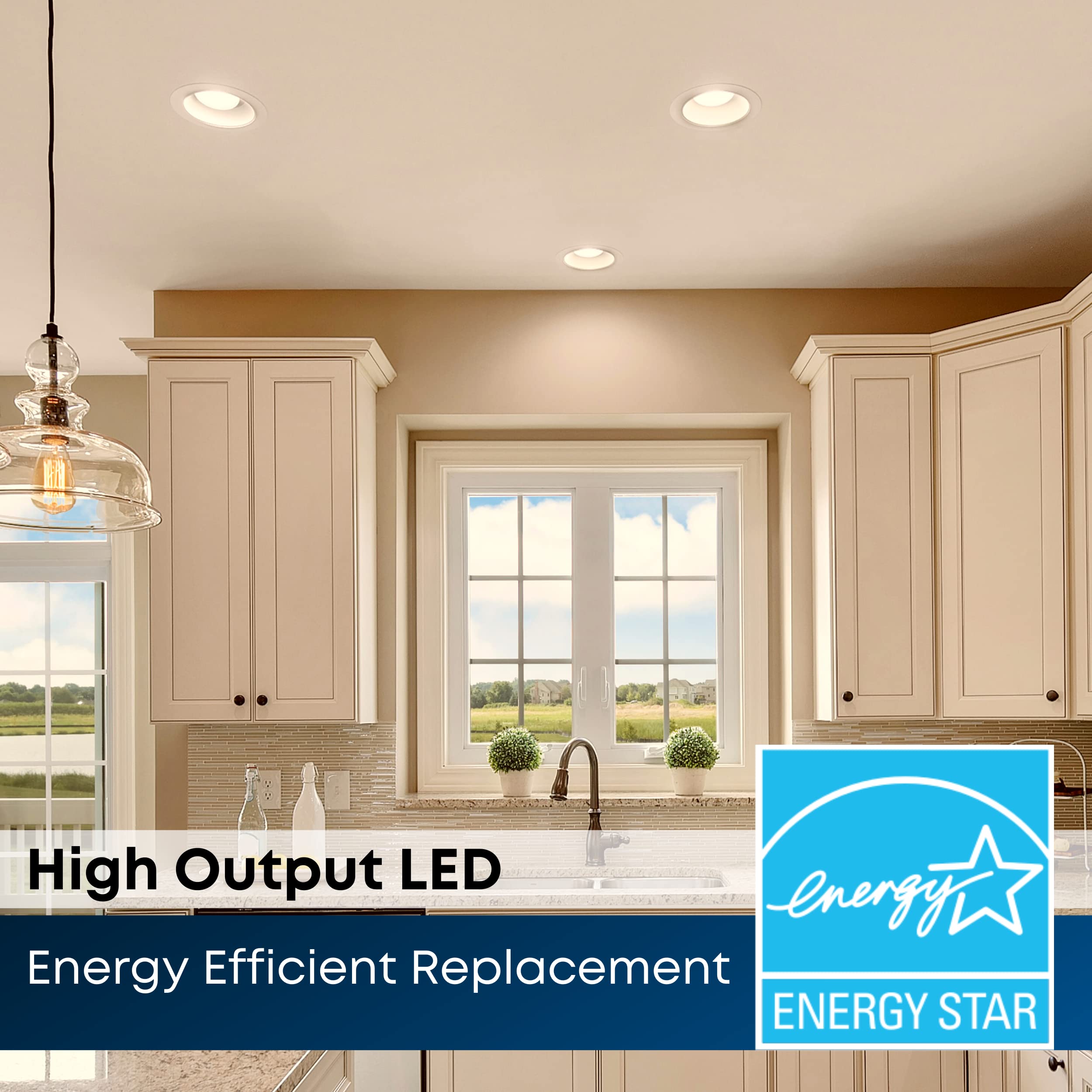 Feit Electric 5 Inch Or 6 Inch Led Recessed Lighting Retrofit Downlights, 120 Watt Equivalent High Output, 2000 Lumen, 3000K Sof