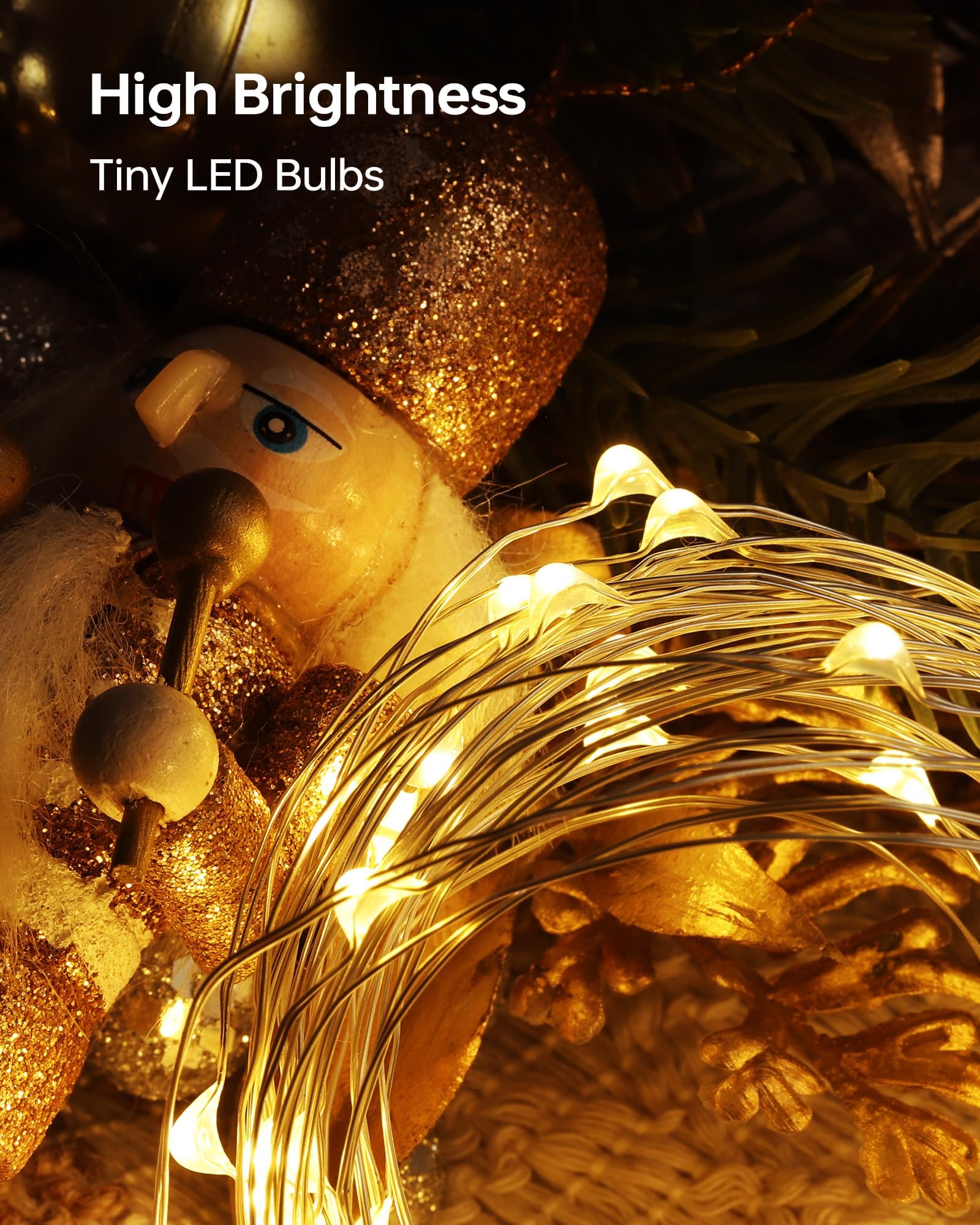 AOZOPE 12 Pack Fairy Lights - 7ft 20 LED Copper Wire Warm White Twinkle Lights for Mason Jars, DIY Crafts, Christmas, Wedding Decor