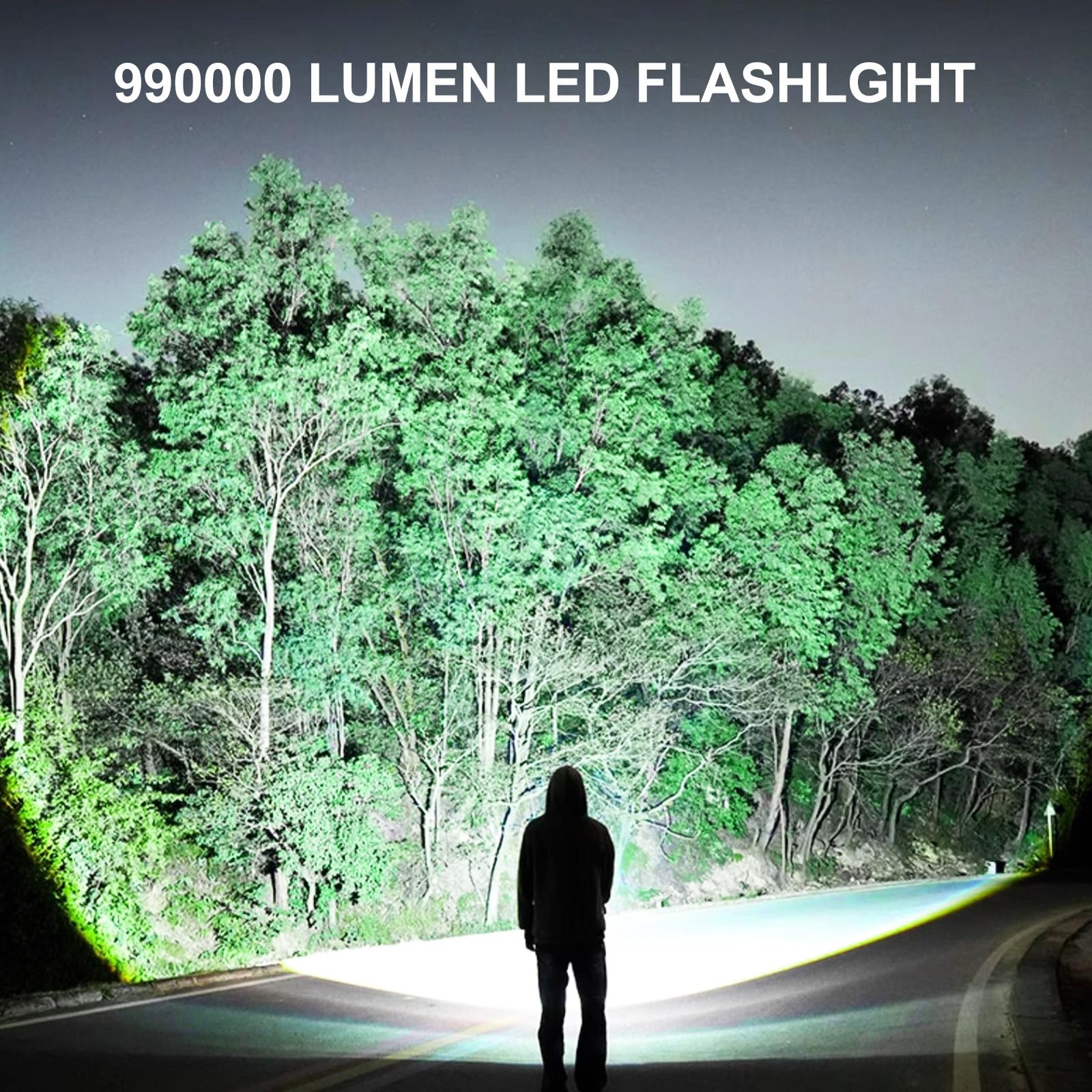 Rechargeable Flashlights 990,000 High Lumens 2 Pack, Led Super Bright Flashlight With 5 Modes & Ipx7 Waterproof, 15H Running Tim