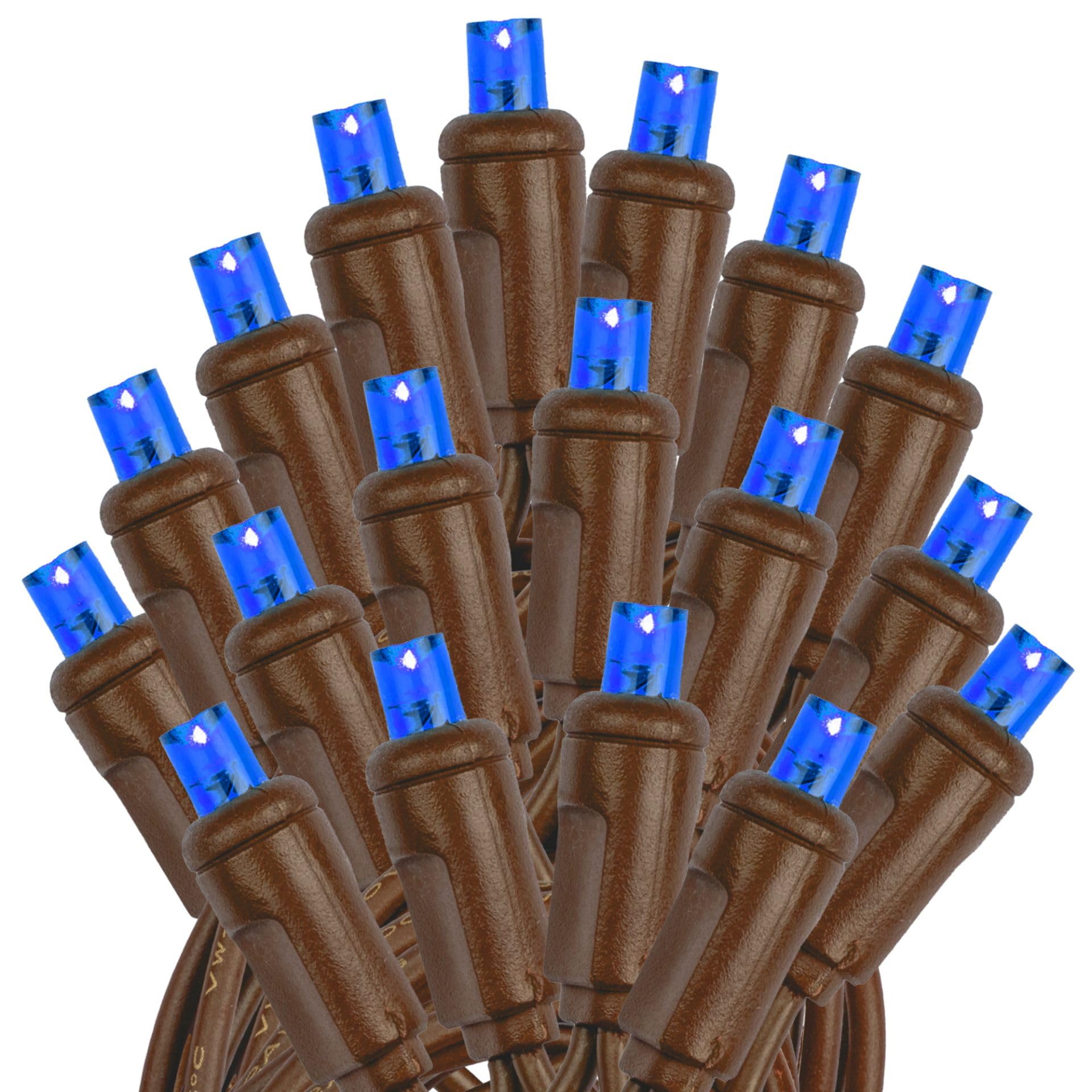 Novelty Lights 50 Led Mini String Lights, 25 Feet, Blue, Copper Wire, Model Mrd-25B-2, Perfect For Outdoor Party Lighting