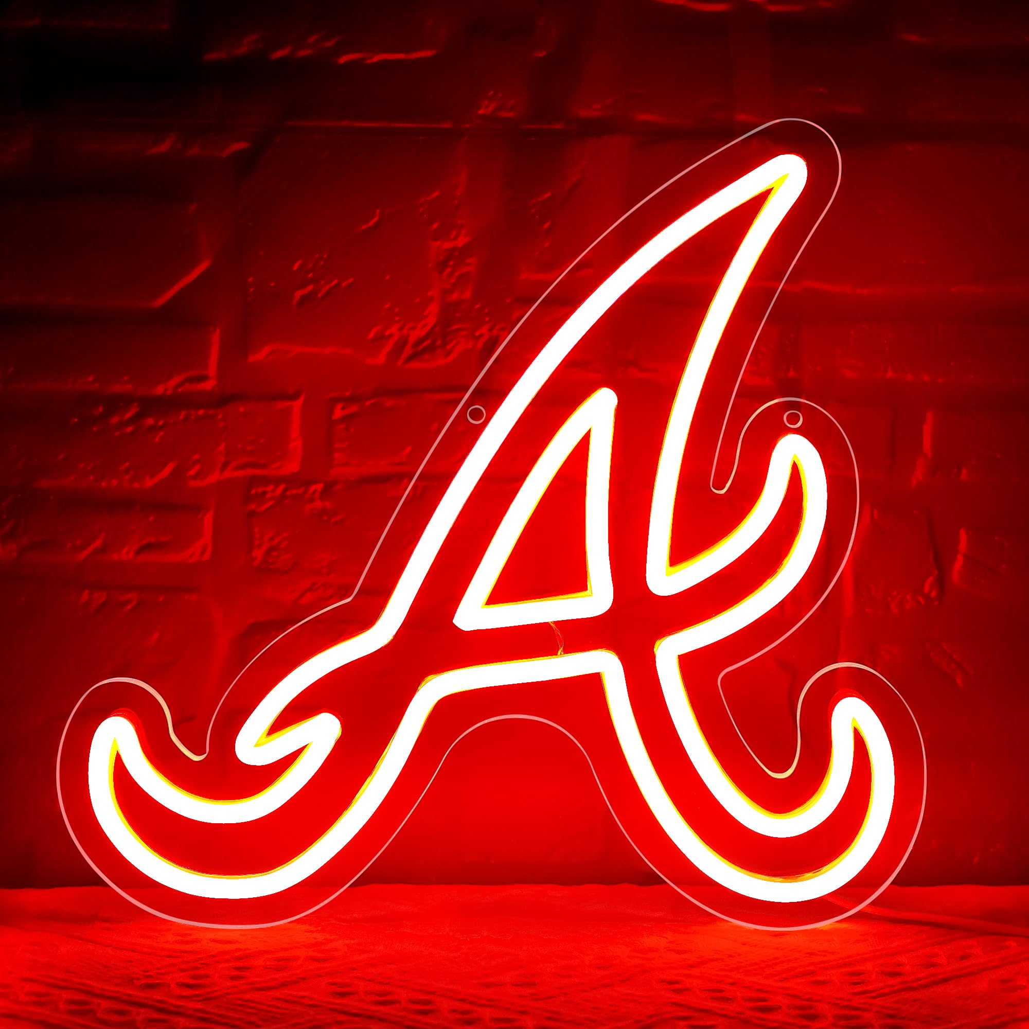 Baseball Neon Sign For Wall Decor Baseball Neon Light For Man Cave Team Led Light Up Sign For Sport Club Bar Pary Garage Bedroom Dorm Birthday Gifts For Sports Fans Size 12.6 * 12 In(Zyld130)
