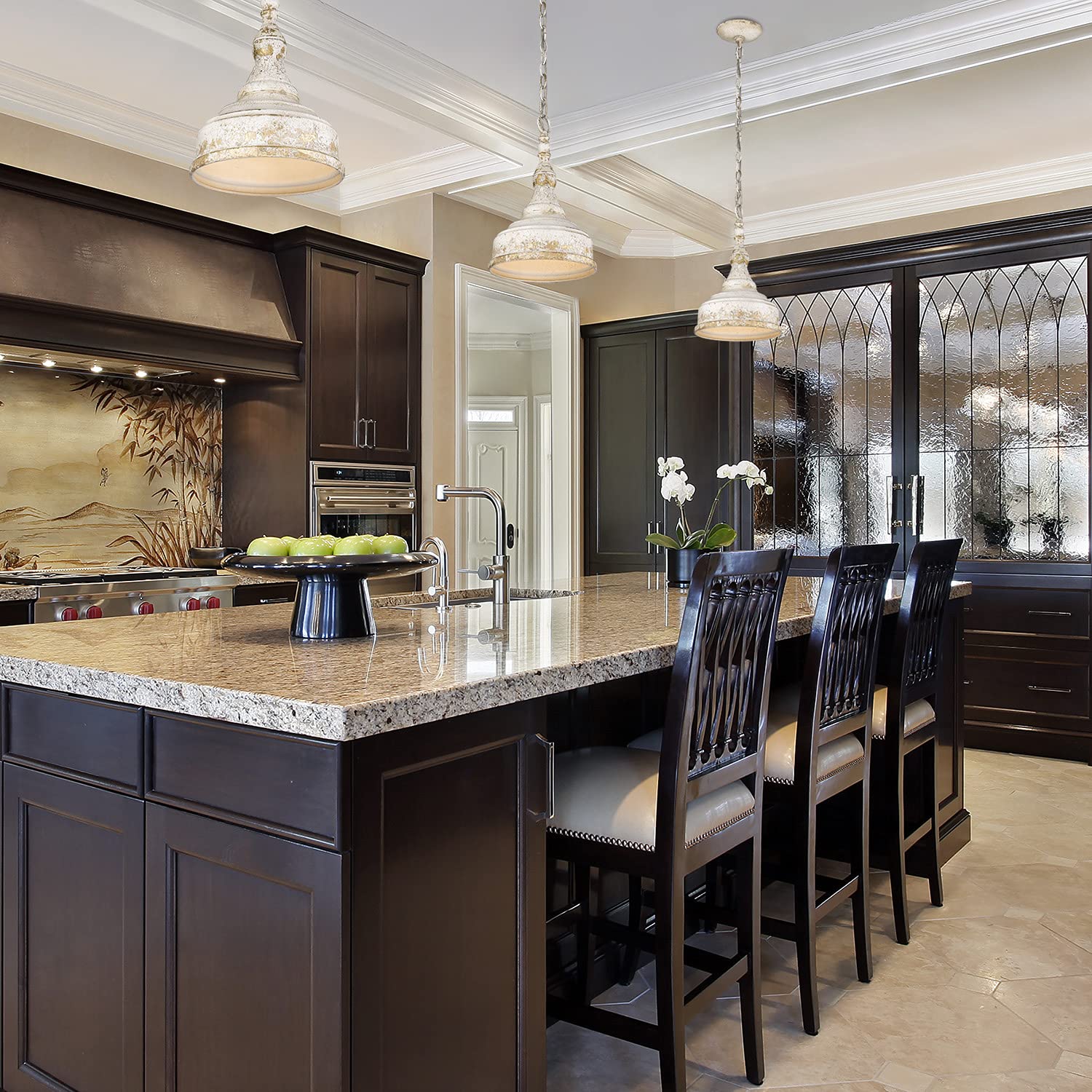 Golden Lighting 0806-S Ai Mini Pendant, Antique Ivory- Pendant Lights, Pendant Light, Kitchen Island Lighting, Light Fixture, Pendant Lights Kitchen Island, Pendant Light Fixtures