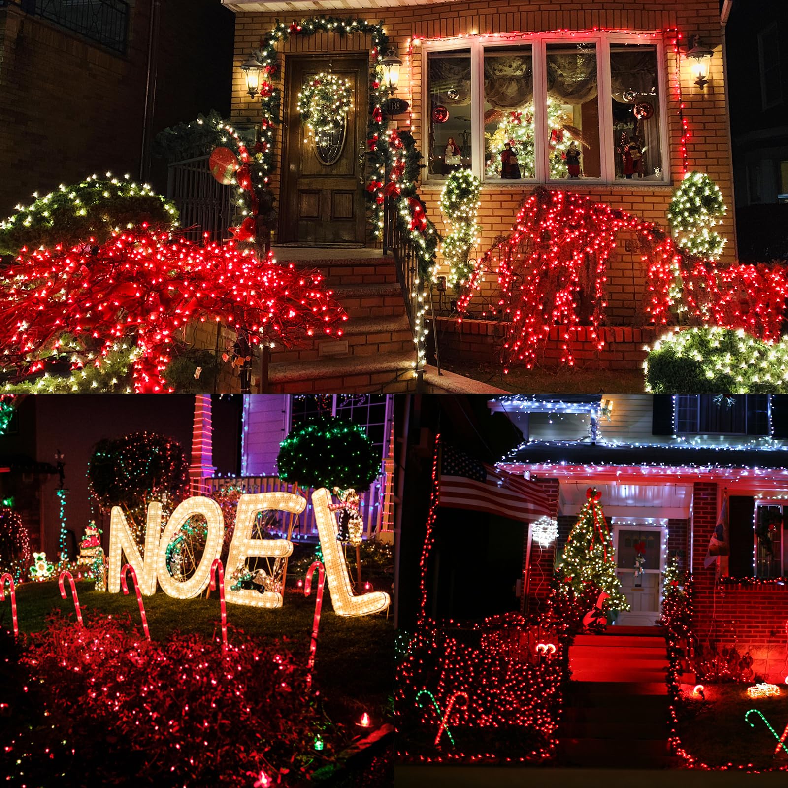 Brizled Red Valentine'S Day Lights, 33Ft 100 Led 5Mm Wide Angle Gentle Twinkle Christmas Lights, 120V Ul Certified Connectable Christmas String Lights Outdoor Xmas Tree Lights For Xmas Tree Party Home