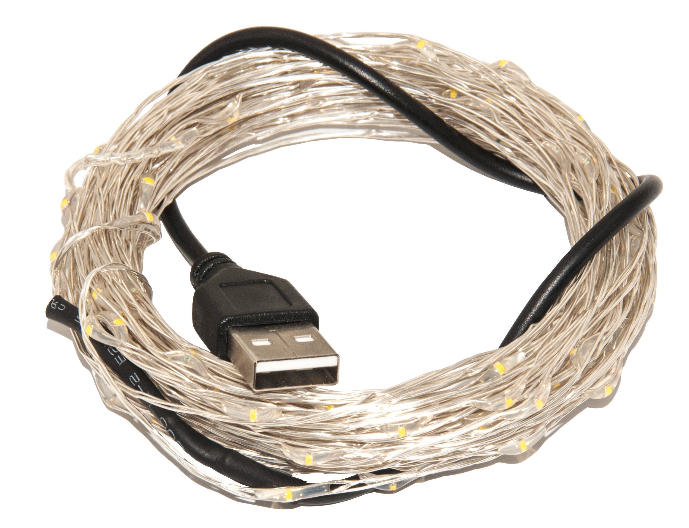 Karlling Usb Plug In Led Fairy Lights,2 Packs Of 50 Led Bulbs 16 Ft Silver Wire Starry String Lights For Bedroom Patio Garden Pa