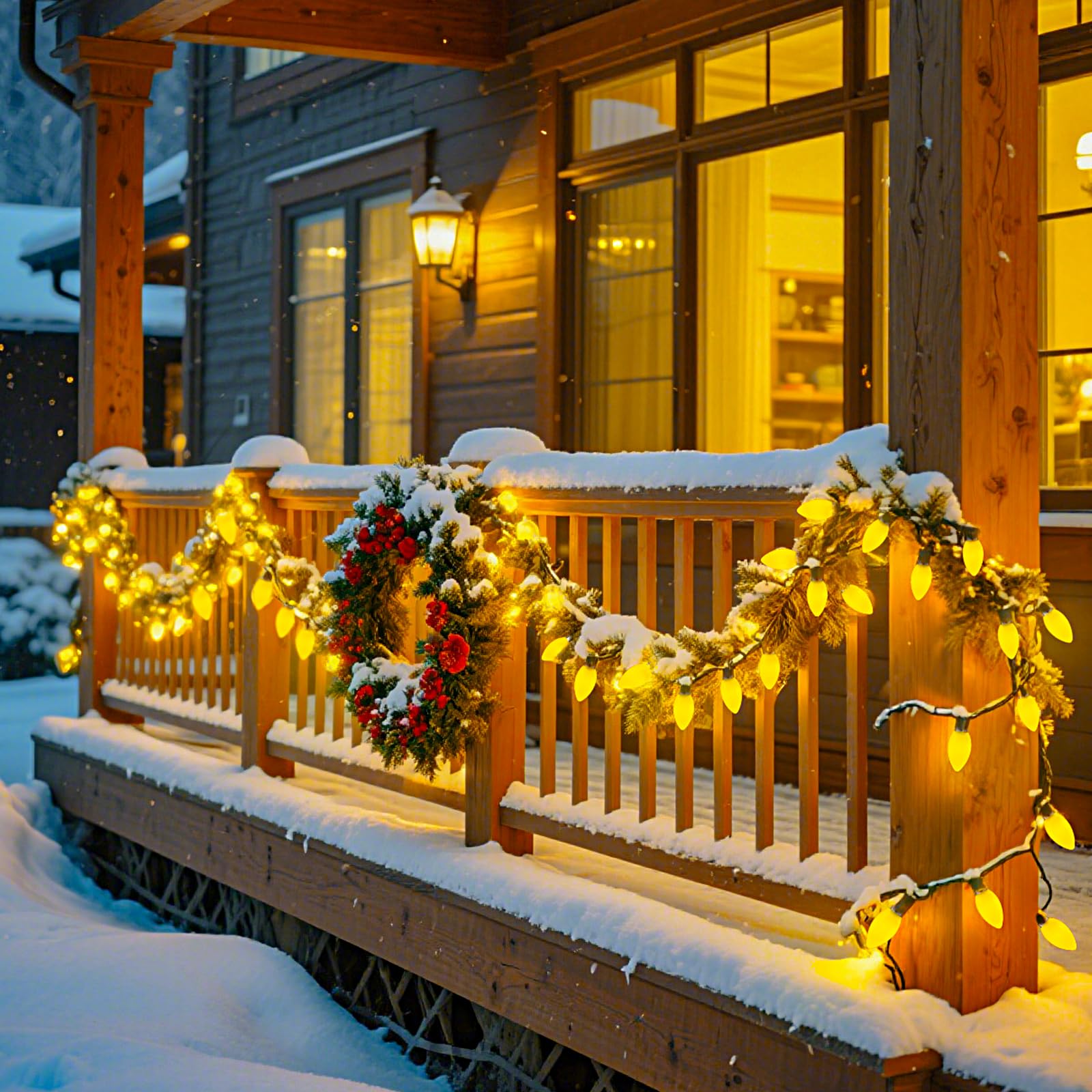 Brightown C9 Replacement Bulbs, 25 Pack, Yellow, E17 Base, 7 Watts, Incandescent for Christmas Lights and Holiday Decor