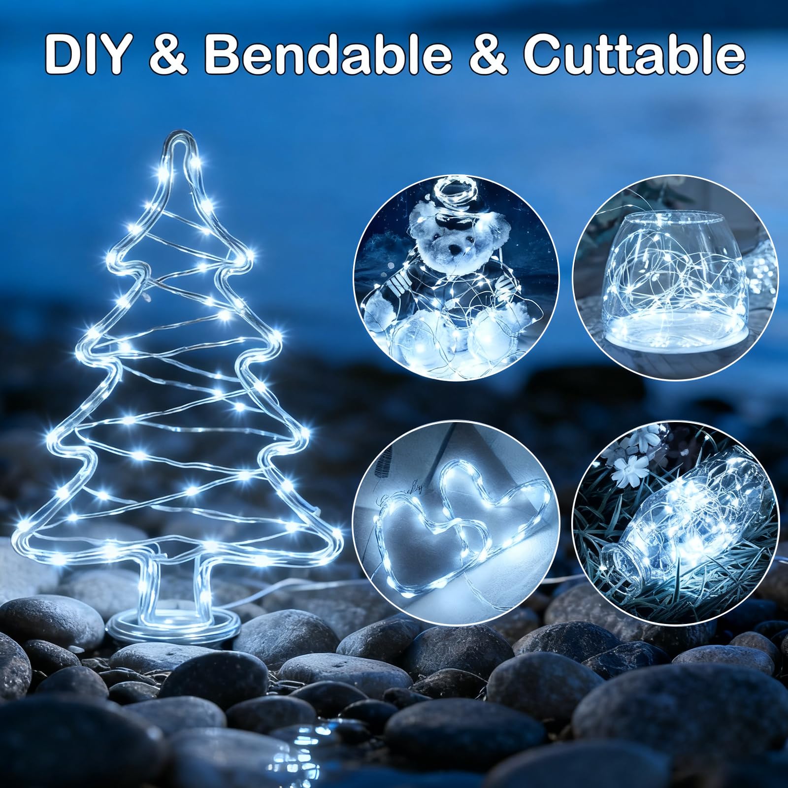 ZNYCYE 10 Pack Fairy Lights Battery Operated