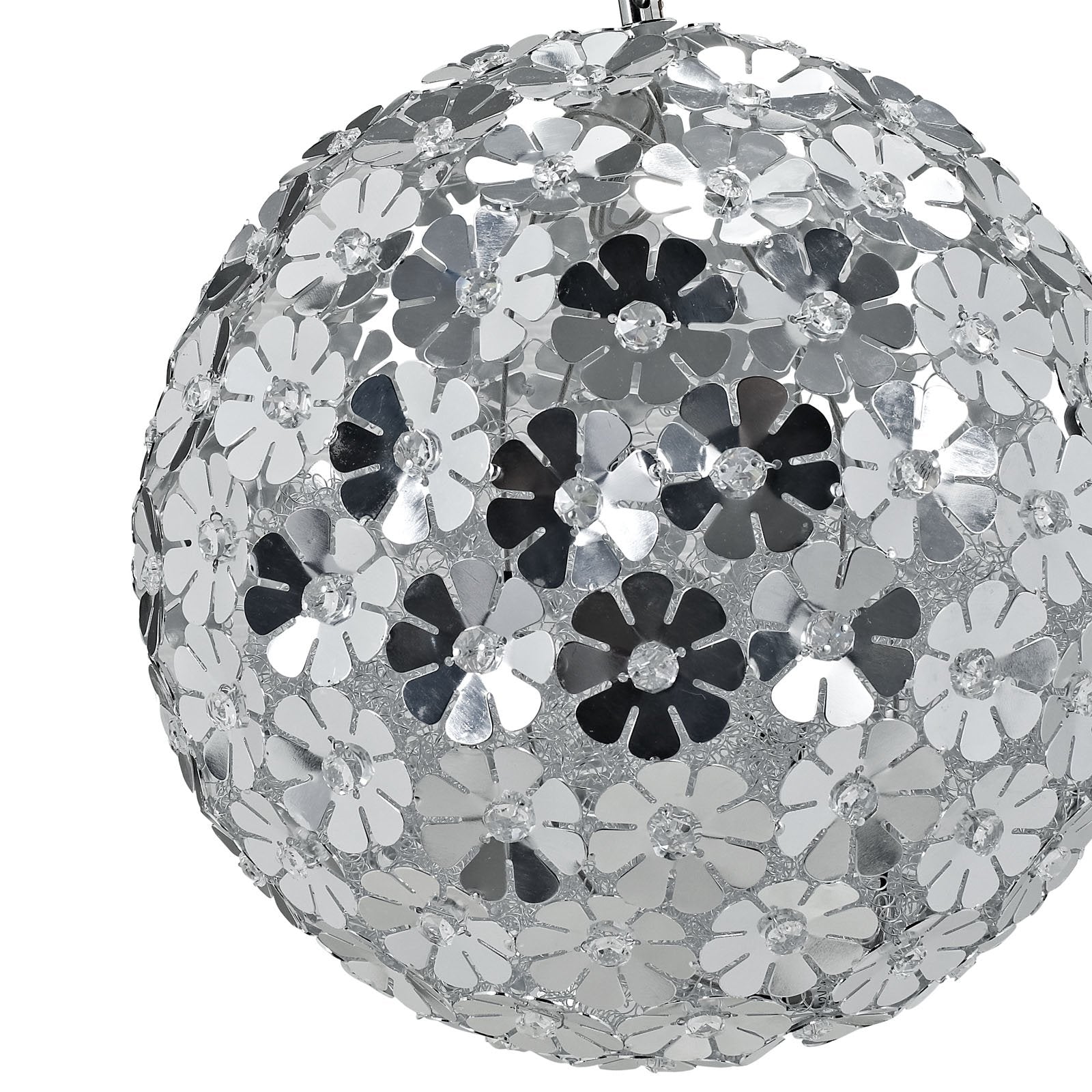 LexMod EEI-316 Fleur Pendant Light, Silver