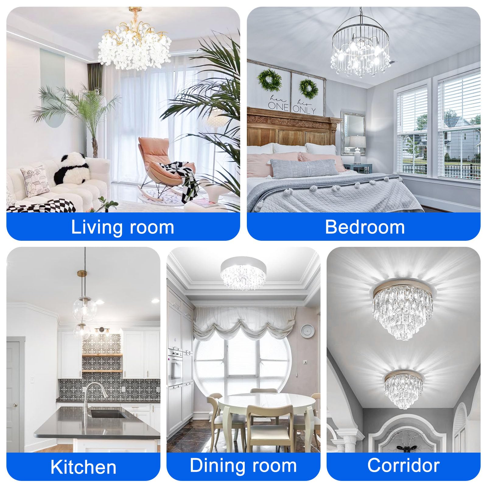 Lflampon G9 Led Light Bulbs 8W  G9 Bi Pin Base Dimmable 60-80W Halogen Equivalent  Daylight White 6000K 800Lm Light Bulb 360 Beam Angle Light For Chandelier Ceiling Pendant Lighting  5 Pack