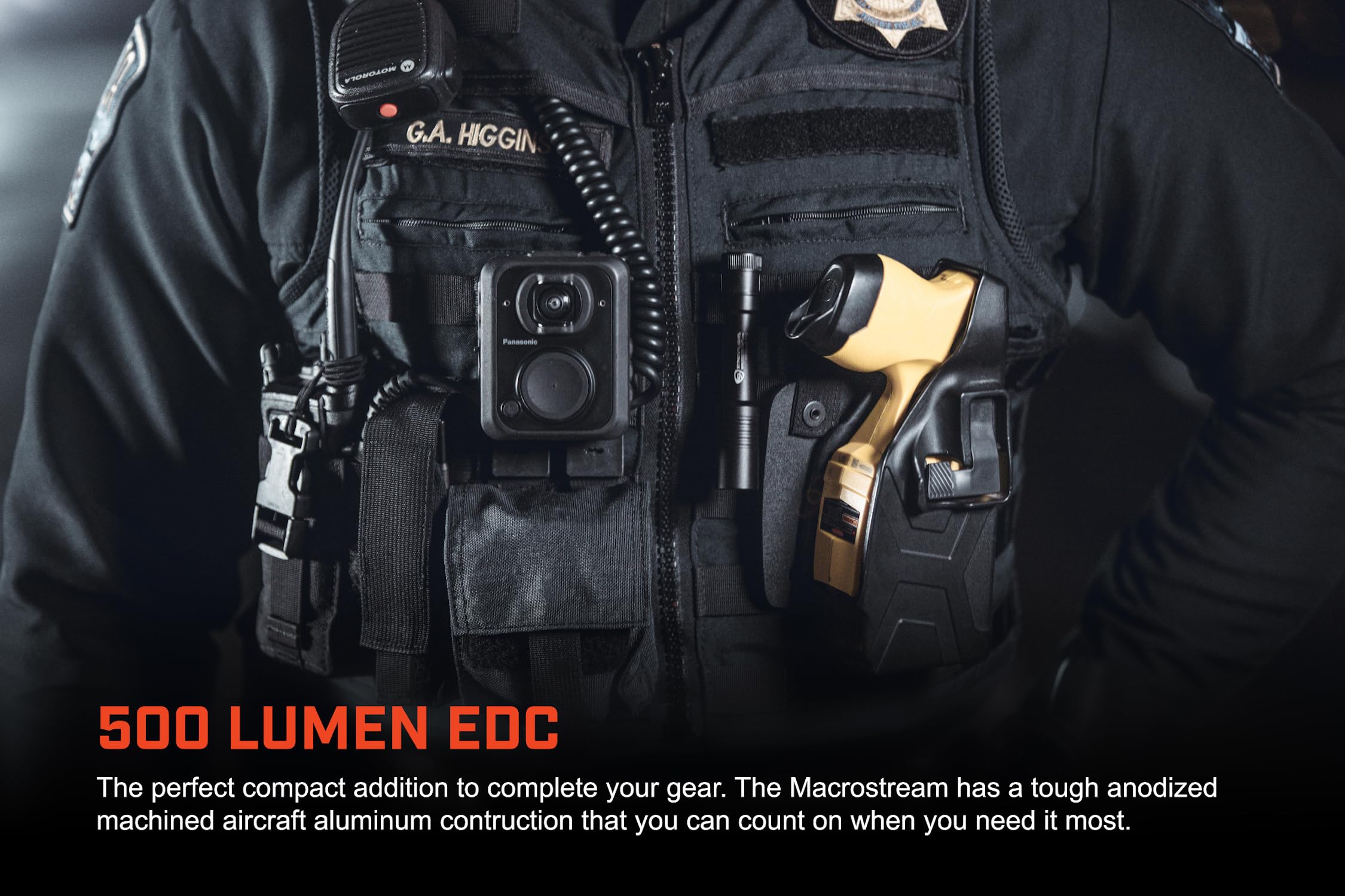 Streamlight 66320 Macrostream Usb 500-Lumen Rechargeable Compact Flashlight With Wrist Lanyard, Hat Clip And Usb Cord, Black