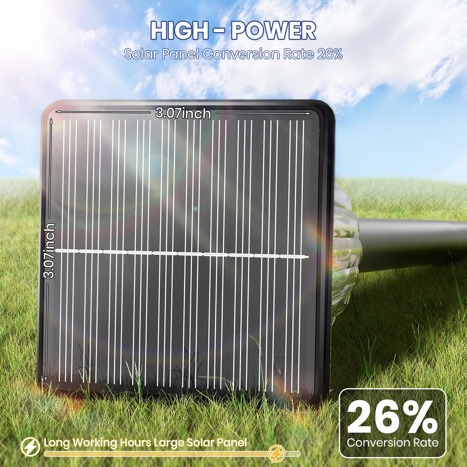 High-Power 2-In-1 Warm&Cold,3000/12000K 6 Pack Solar Pathway Lights,Super Bright Solar Lights Outdoor Ip65 Waterproof ,Up To 28