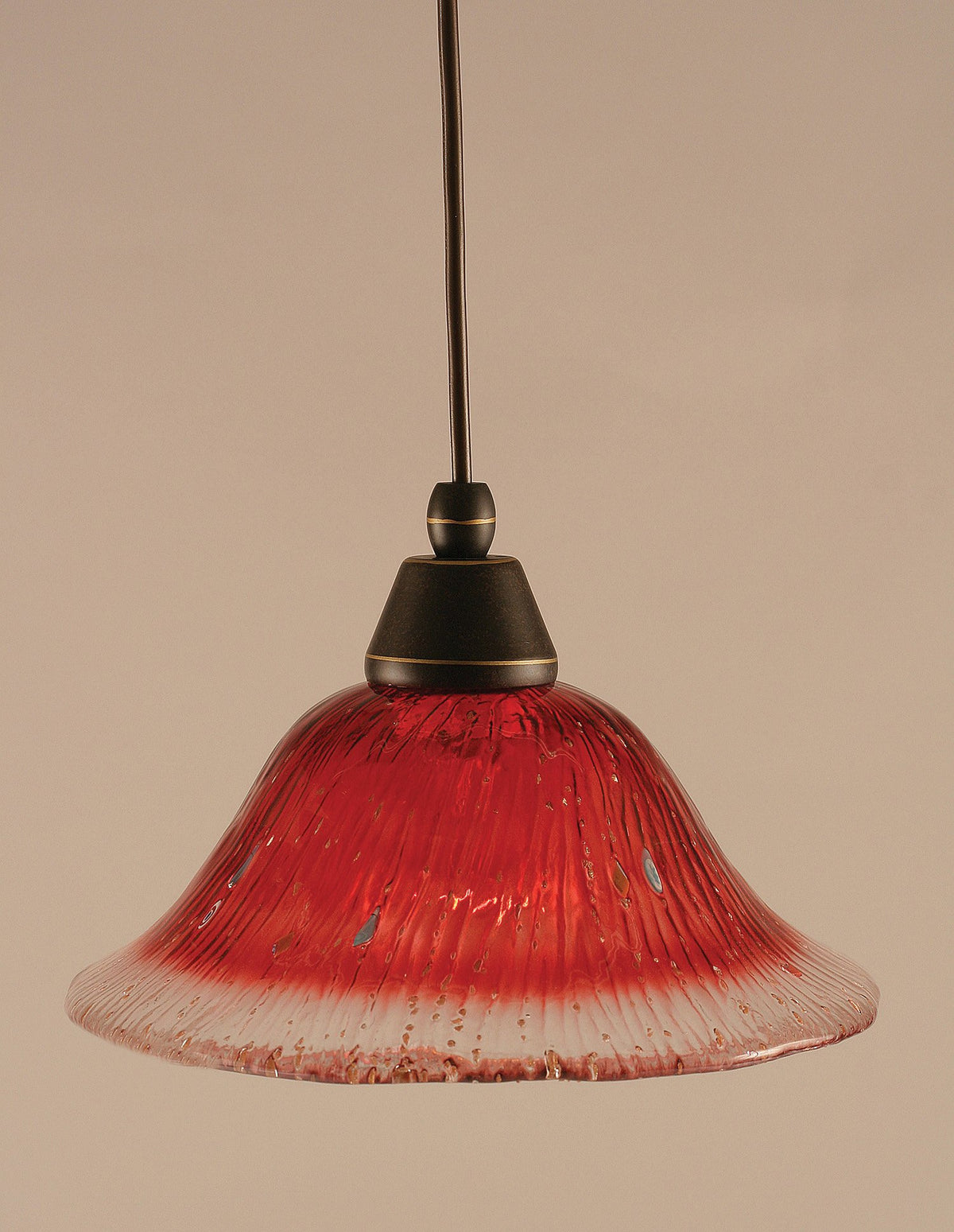 Toltec Lighting 1 Light Mini Pendant In Dark Granite (22-Dg-736)