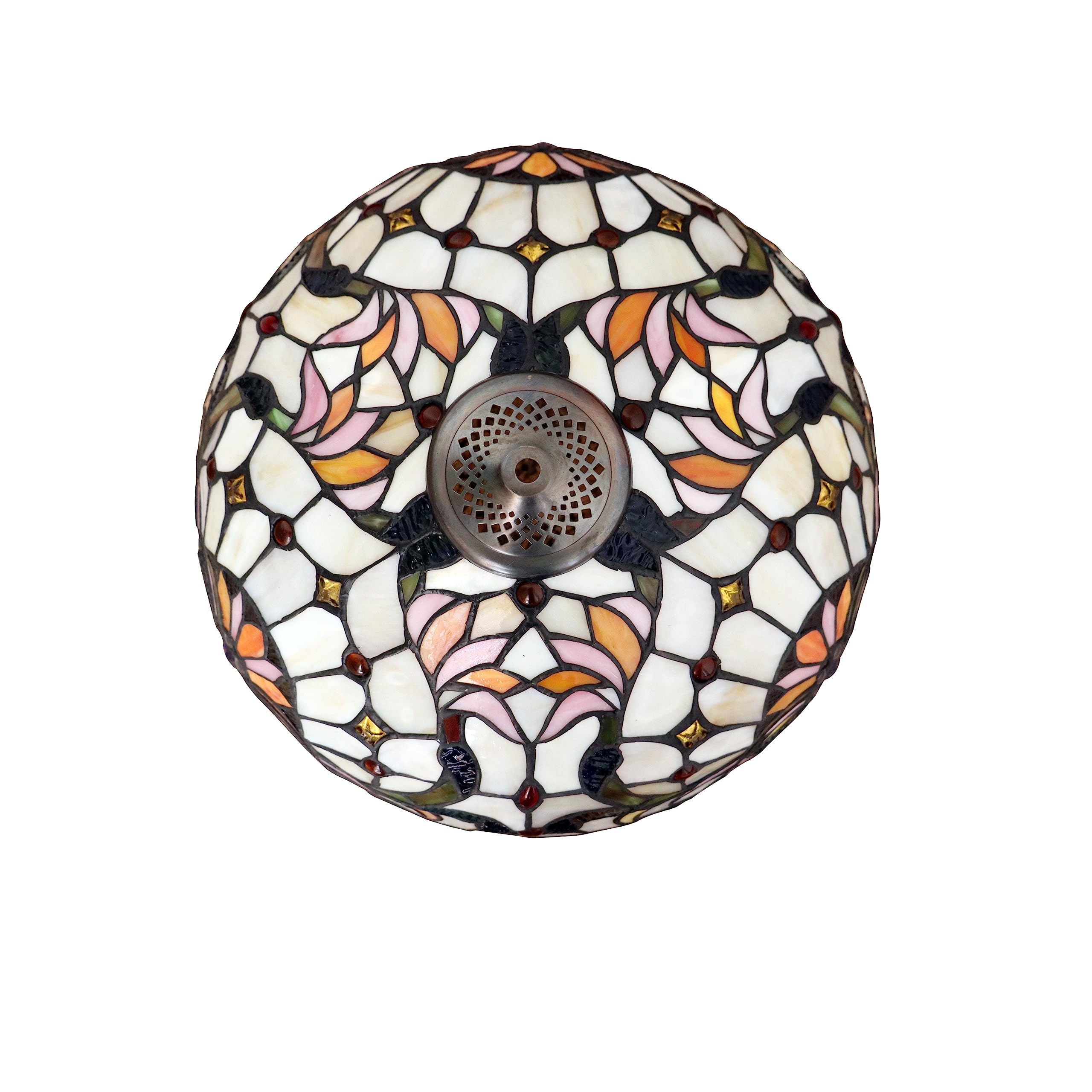 Chloe Lighting Table Lamp, Victorian-Style, 2-Light, Dark Bronze Finish, 16in Wide, Multicolor, Model CH3T361VI16-TL2