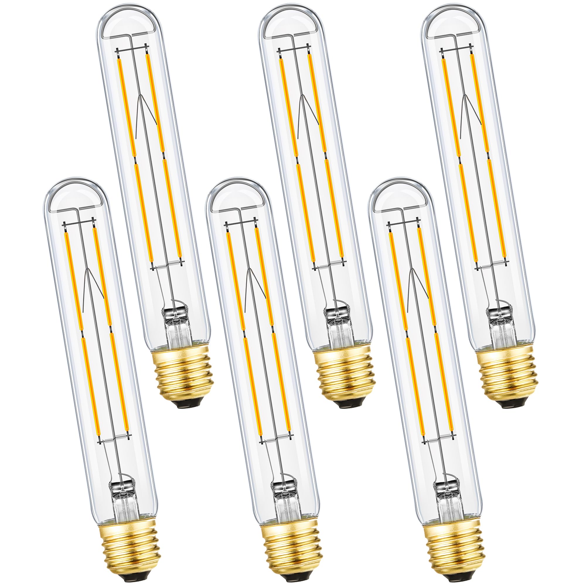 Leools Dimmable E26 Light Bulb 8W Equal 75 Watt Led Light Bulb Ac120V Soft White 3000K Edison 75 Watt 800Lm T10 Bulb For Rustic