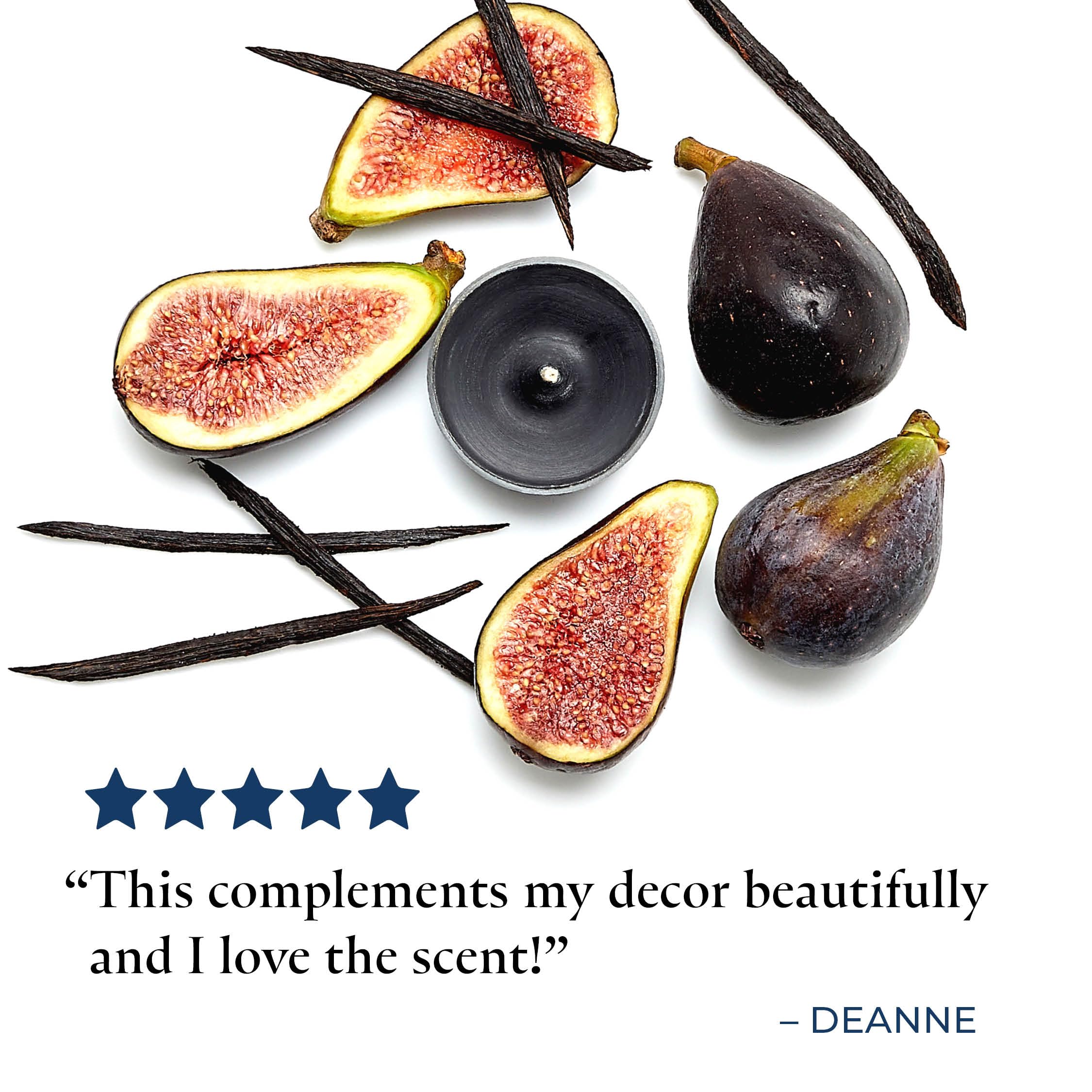 Partylite Gift Set Of 12 Universal Tea Lights  Fig Fatale Scented  Notes Of Apricot  Green Fig  Peach  Mango  Strawberry And Vanilla  4-6 Hour Burn Time  stylish & Rich  Perfect For Gifting