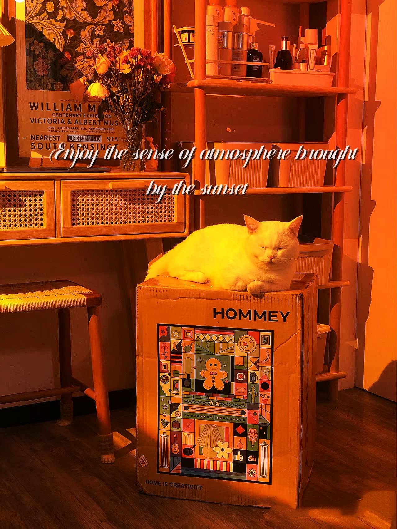 Jimei Sunset Lamp Led Lights For Bedroom Aesthetic Room Decor Night Light Living Room Sun Sunlight Projector Christmas Decorations Gifts Party Orange