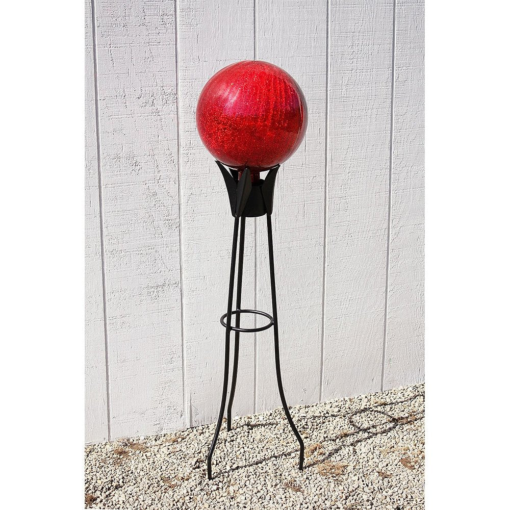 ACHLA DESIGNS Glass Garden Globe Ball Sphere, 10 inch, Red, Model G10-RD-C