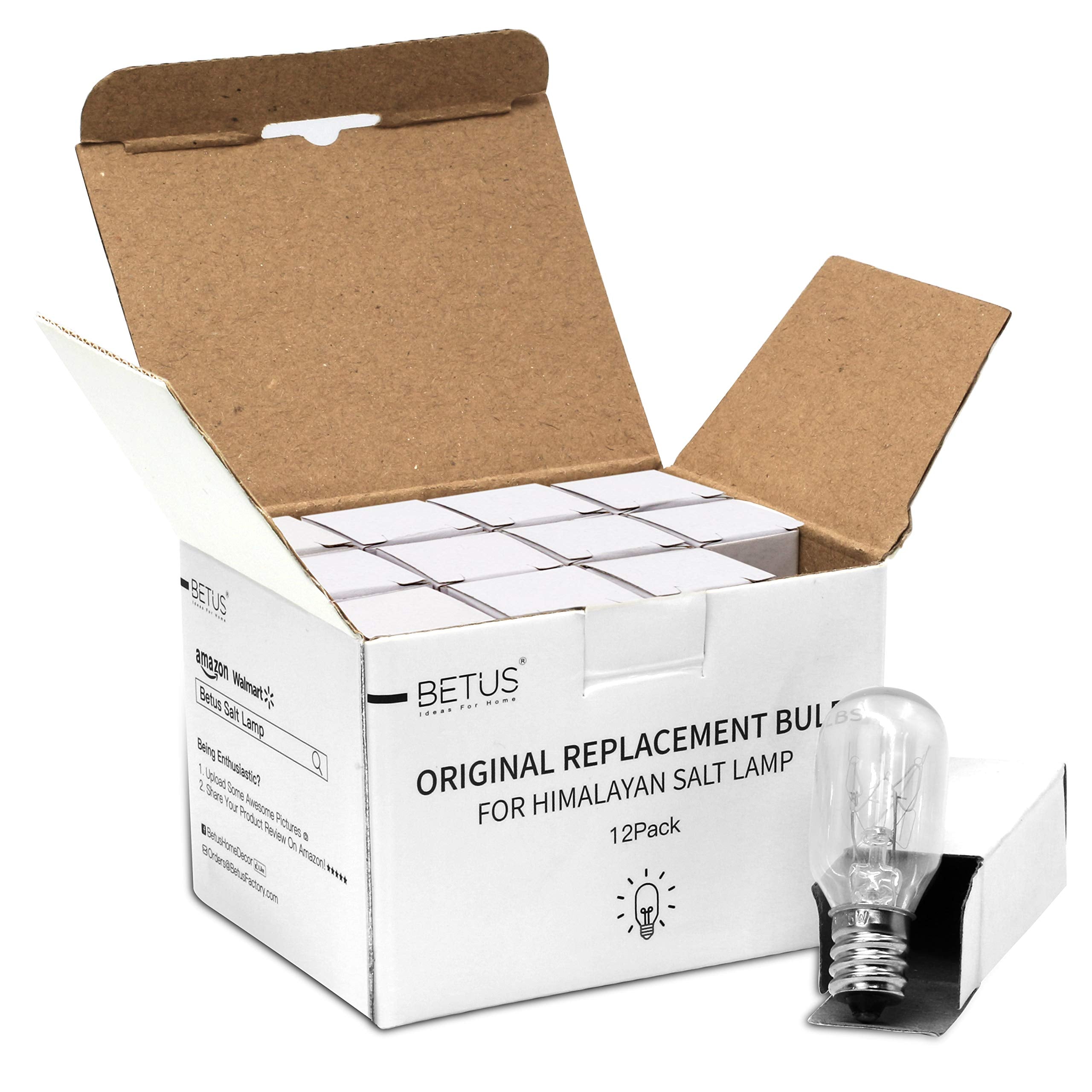 Betus Original Replacement Long Lasting 25 Watt Dimmable E12 Socket Warm White Household Salt Lamp Bulb Candle Warmers - Value P