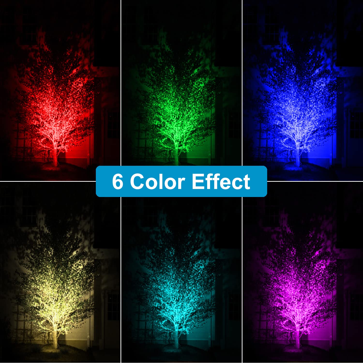T-SUN Solar Fountain Lights Submersible LED Underwater Pond Lights IP68 Waterproof - 3 Lights RGB Model TS-S5405