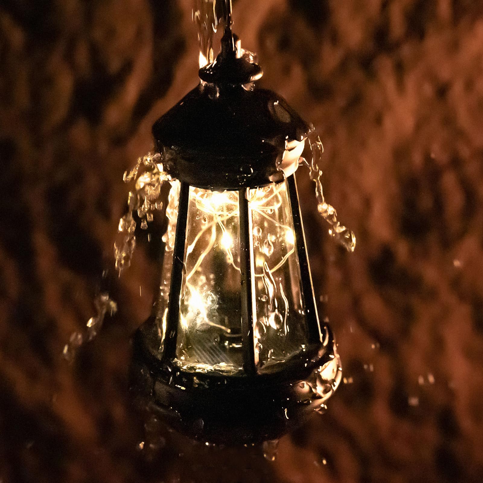 WONDHOME Gnome Solar Light - Warm White LED Waterproof Lanterns for Outdoor DIY Fairy Garden & Patio Decor