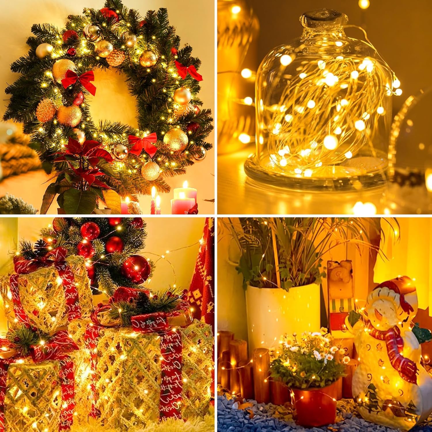 YOEEN 24 Pack Battery Operated Fairy Lights 7ft 20 LED Warm White Waterproof String Lights for Decorations, Model YW-TGDCH 024