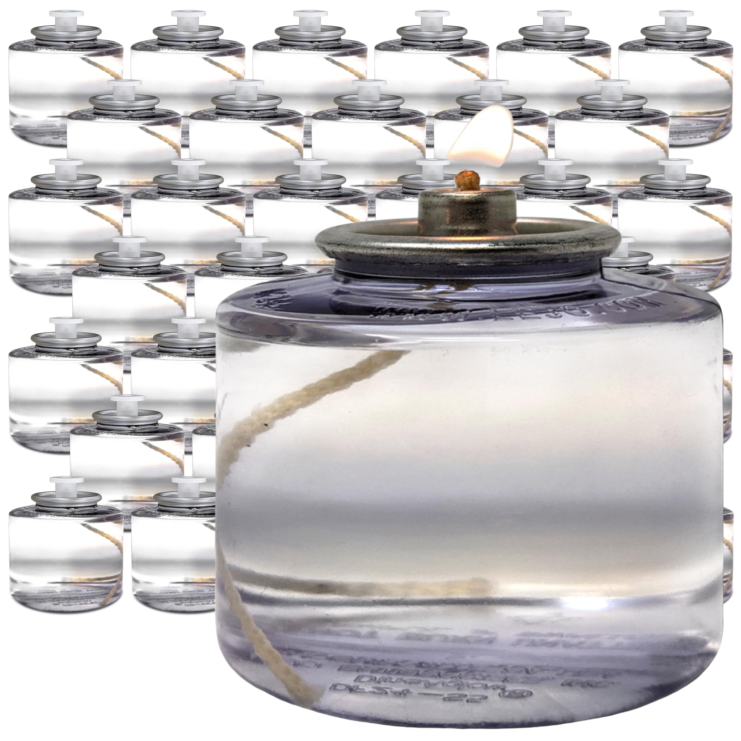 Hyoola 28 Hour Liquid Candles - Disposable Paraffin Long Burning Candles - 56 Pack - For Restaurant Tables and Emergency Use