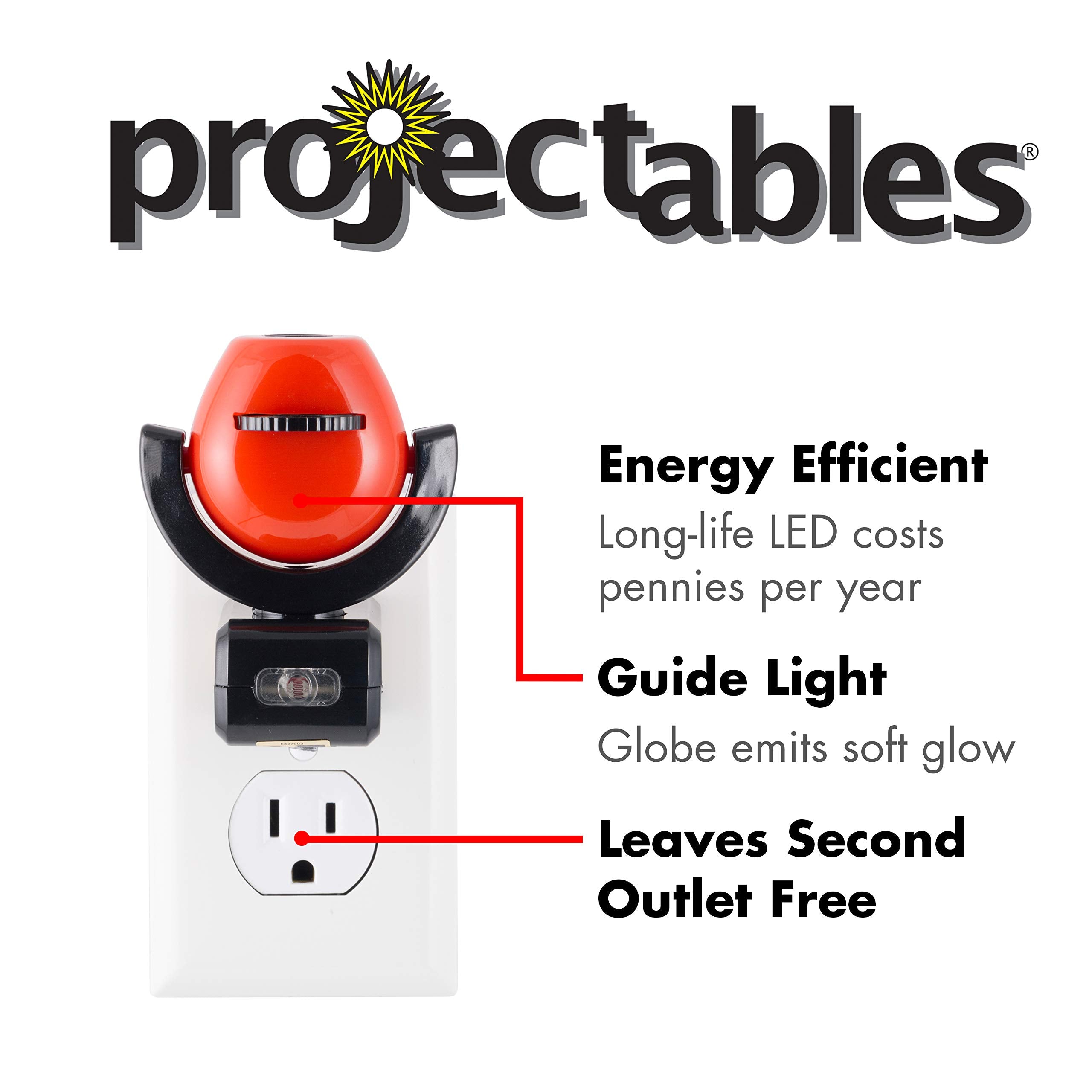 Projectables Pixar Cars Led Kids Night Light, Plug-In, Projector, Dusk-To-Dawn, Lightning Mcqueen, Galaxy Light, Hallway, Bedroo