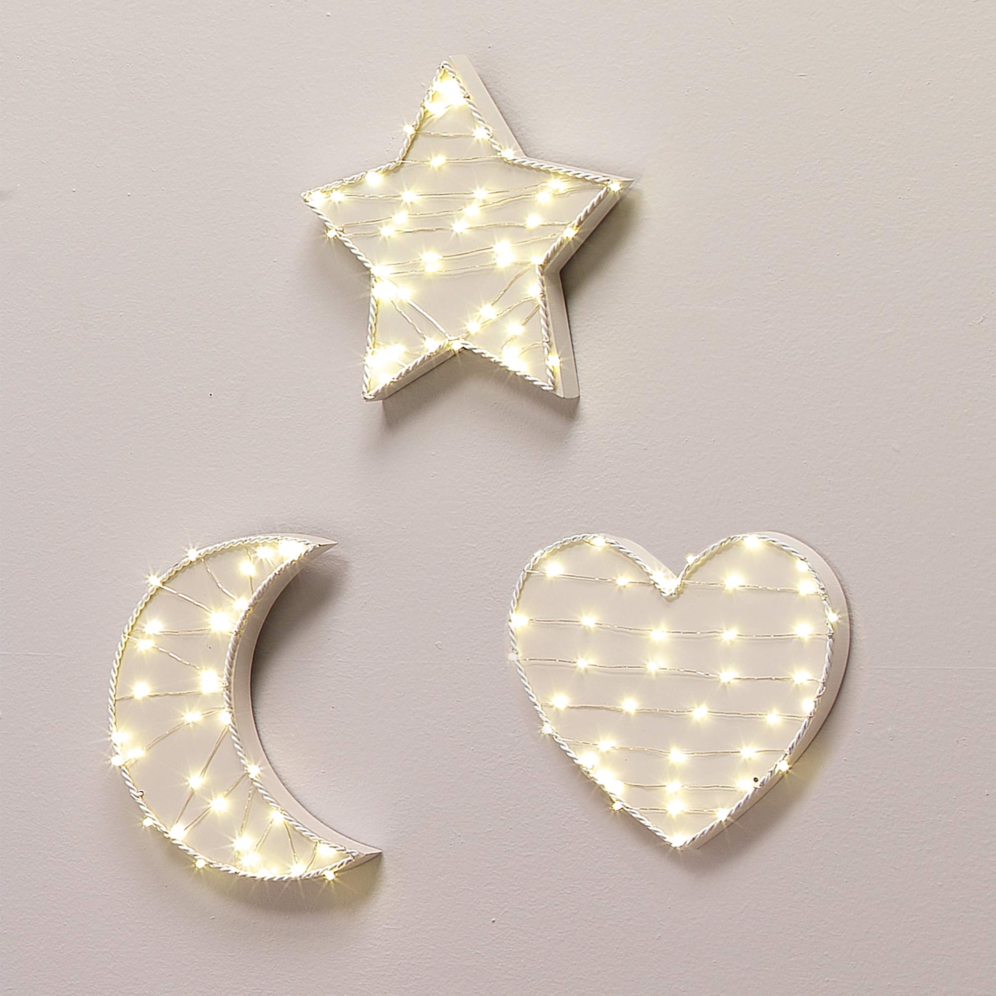 Lambs & Ivy LED Moon Wall Decor - Cream, 1 Count, Model 714012ML, MDR/Wire