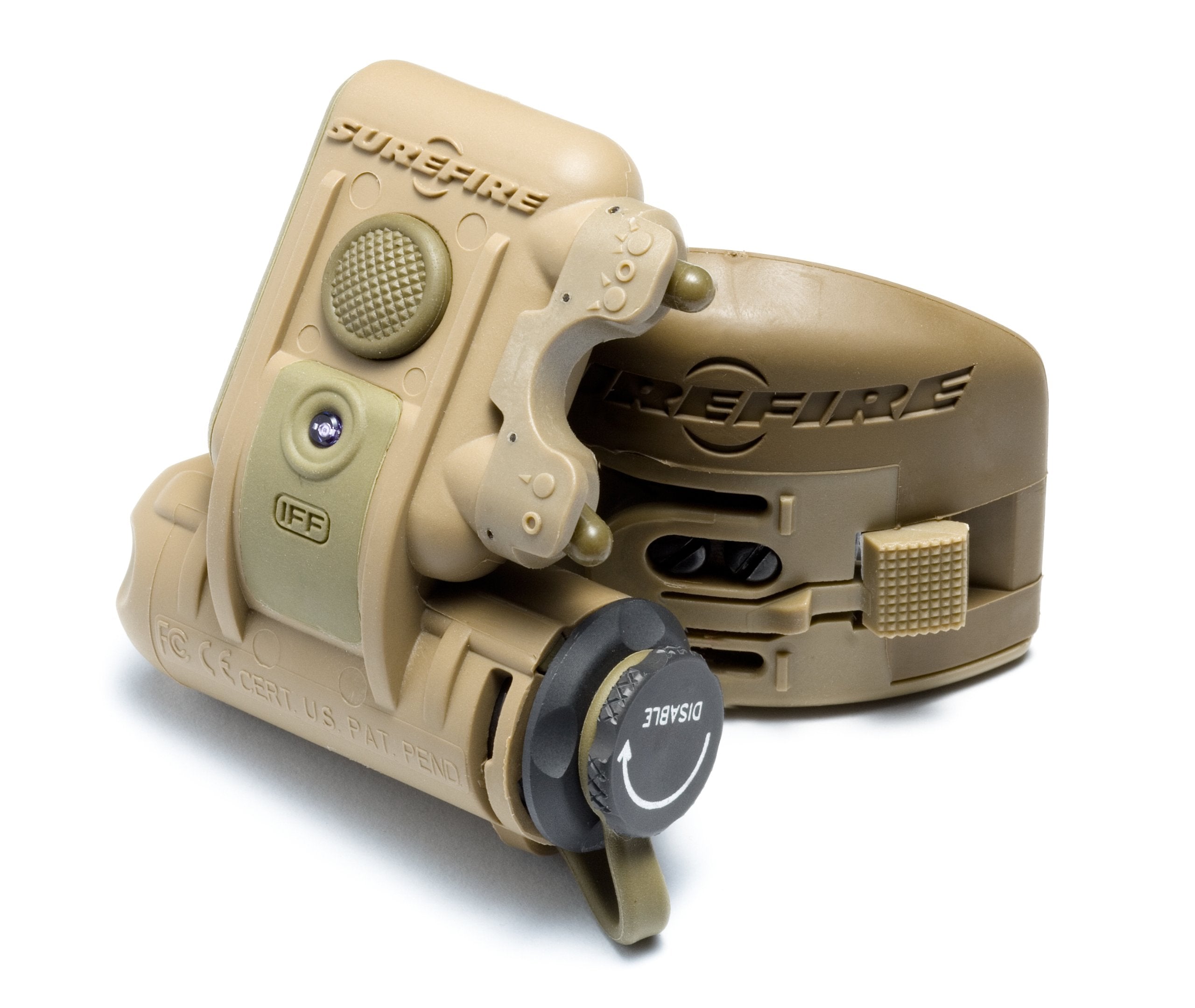 Surefire Hl1-C-Tn Helmet Light, 3V, 1.4-19.2 Lu, Rd/Wh/Ir Leds, Tan