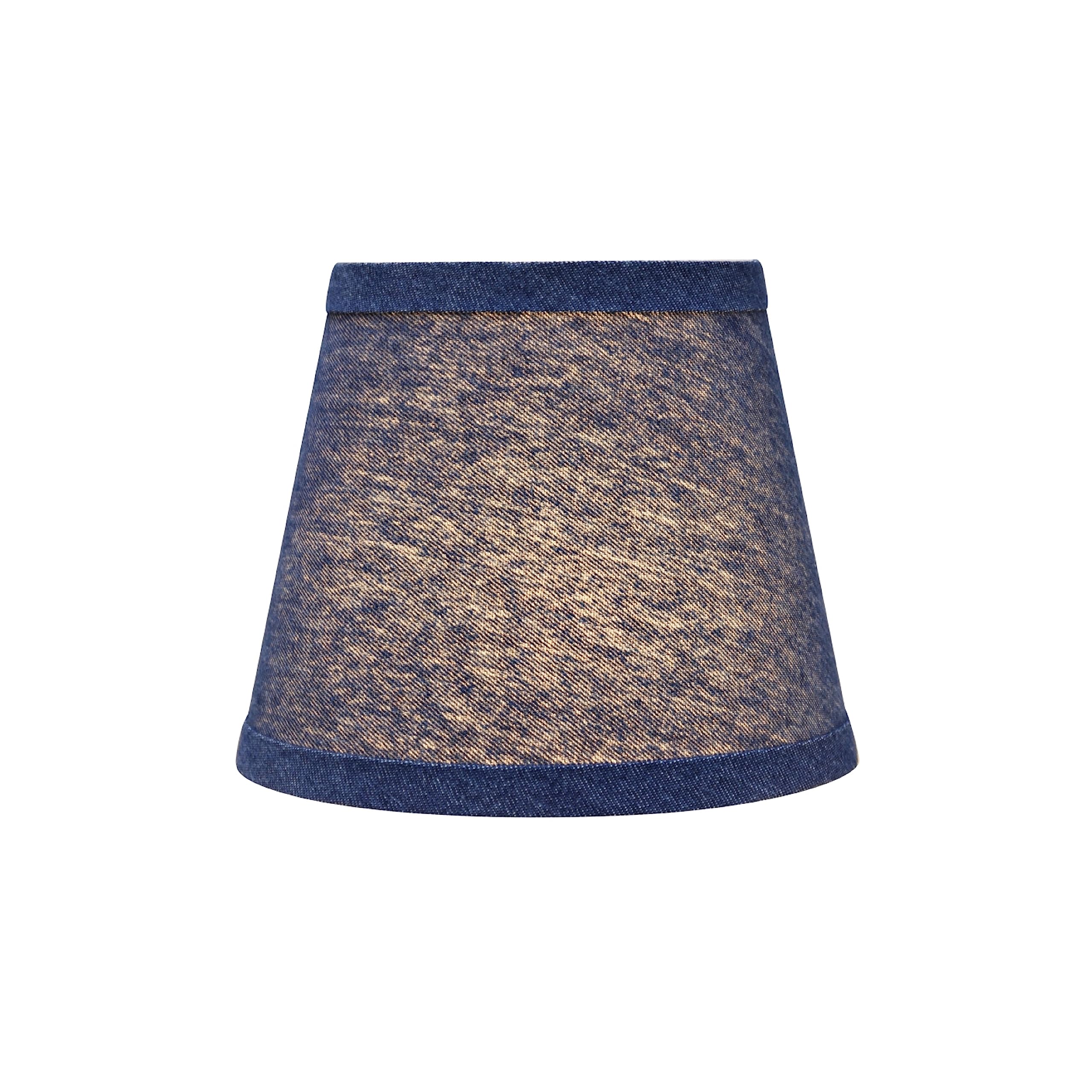 Aspen Creative 32863-2A Small Hardback Empire Shape Chandelier Clip-On Lamp Shade, Washing Blue, 4&quot; Top X 6&quot; Bottom X 5&quot; Slant