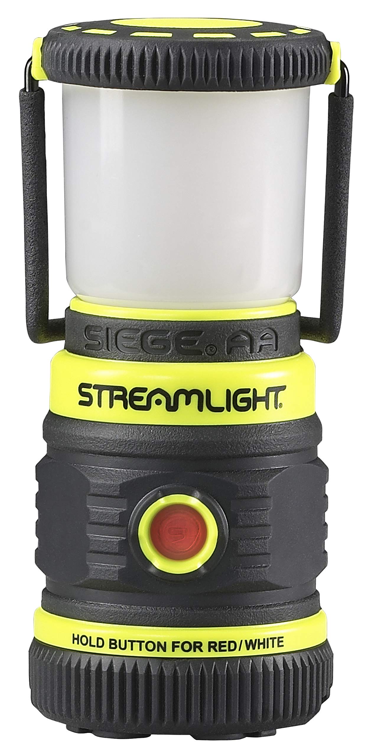 Streamlight Siege AA Lantern, 200-Lumen, White & Red LEDs, Magnetic Base, Yellow, Model 44943